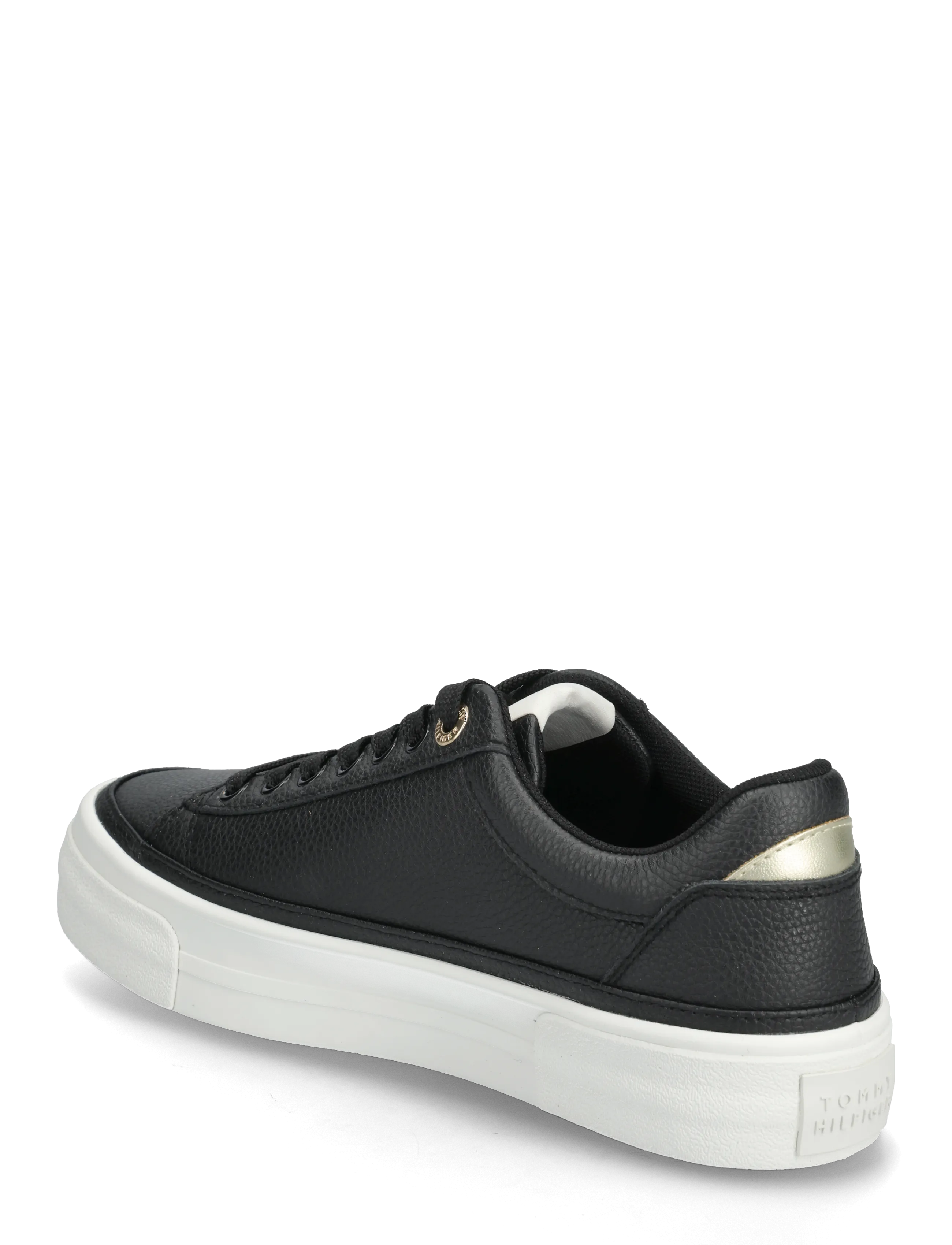 Tommy Hilfiger - TH FOXING PLATFORM LEATHER - lágir strigaskór - black ancient white - 2