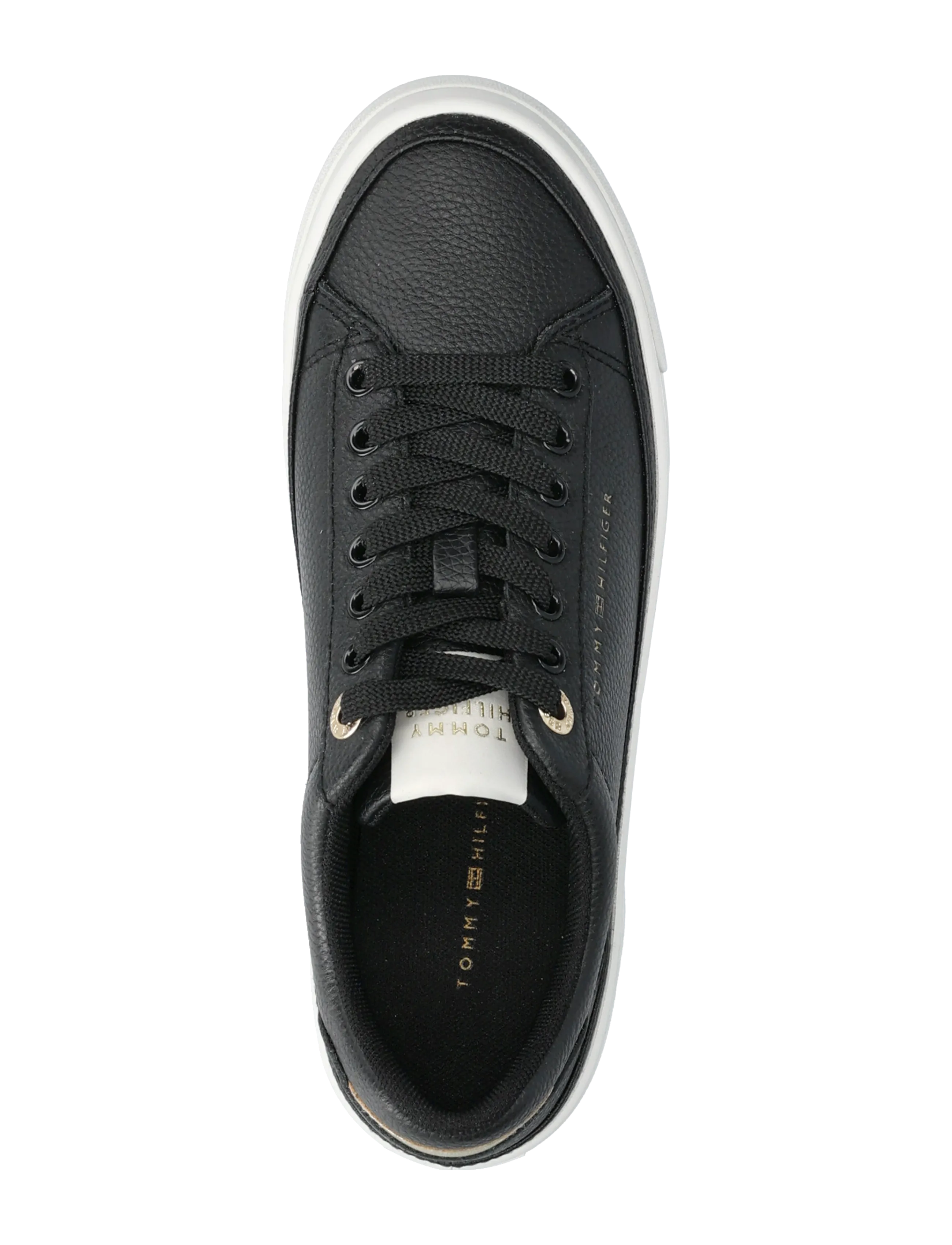 Tommy Hilfiger - TH FOXING PLATFORM LEATHER - madala säärega tossud - black ancient white - 3