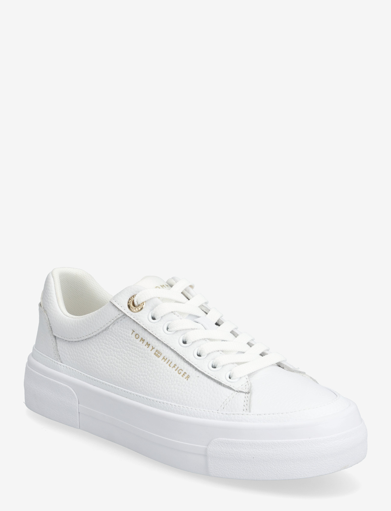 Tommy Hilfiger - TH FOXING PLATFORM LEATHER - låga sneakers - white - 0