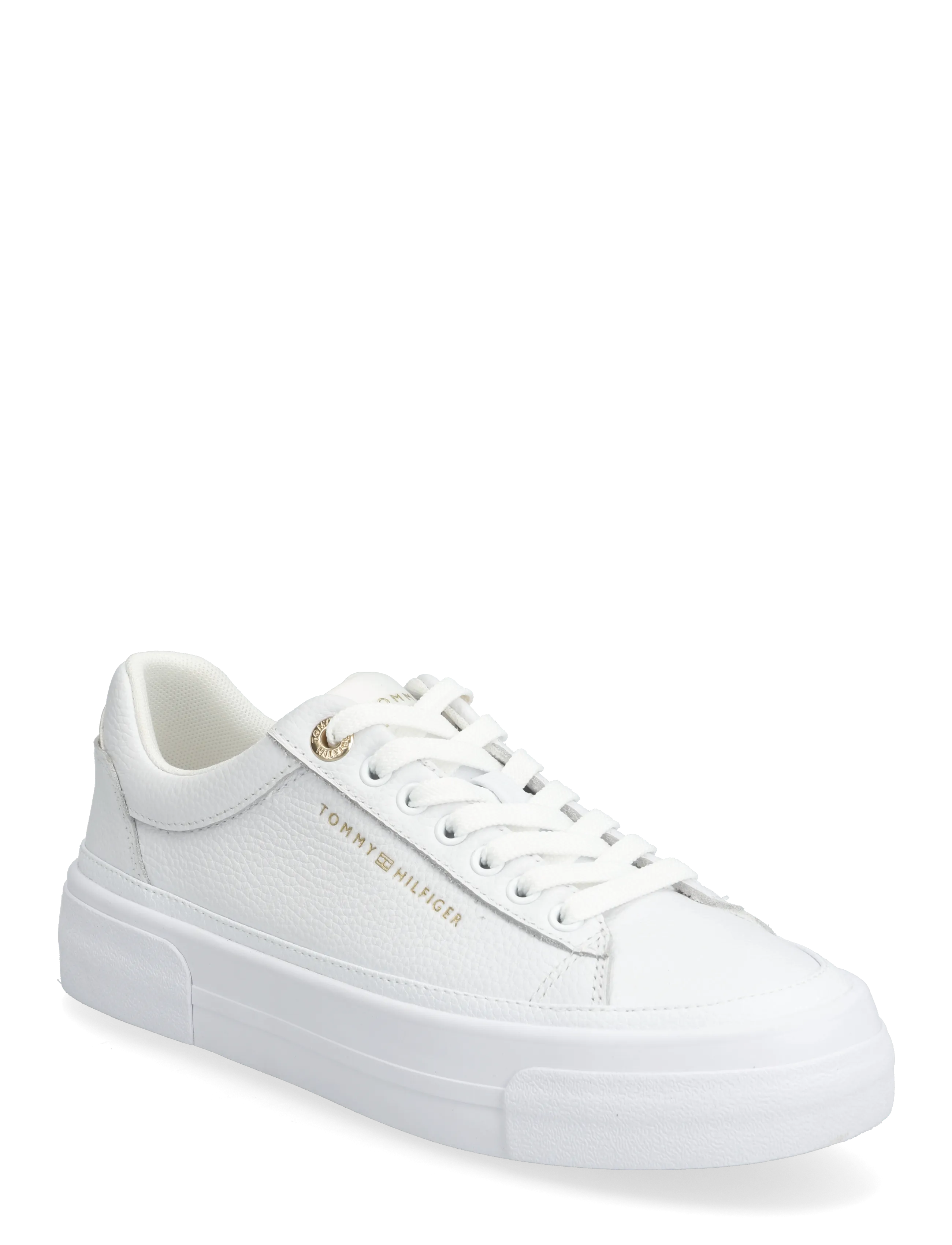Tommy Hilfiger TH FOXING PLATFORM LEATHER - Kollektionen - WHITE / white