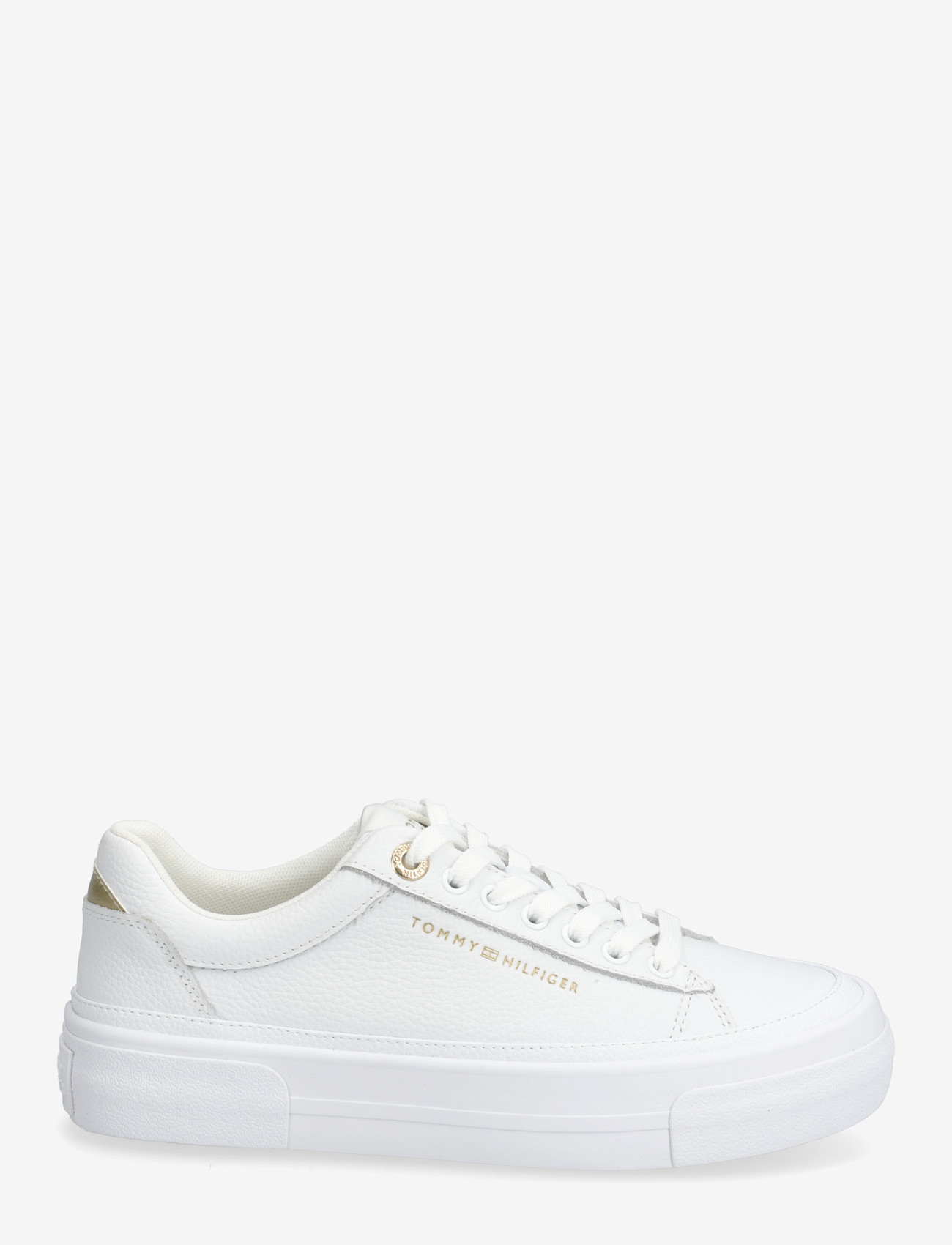 Tommy Hilfiger - TH FOXING PLATFORM LEATHER - låga sneakers - white - 1