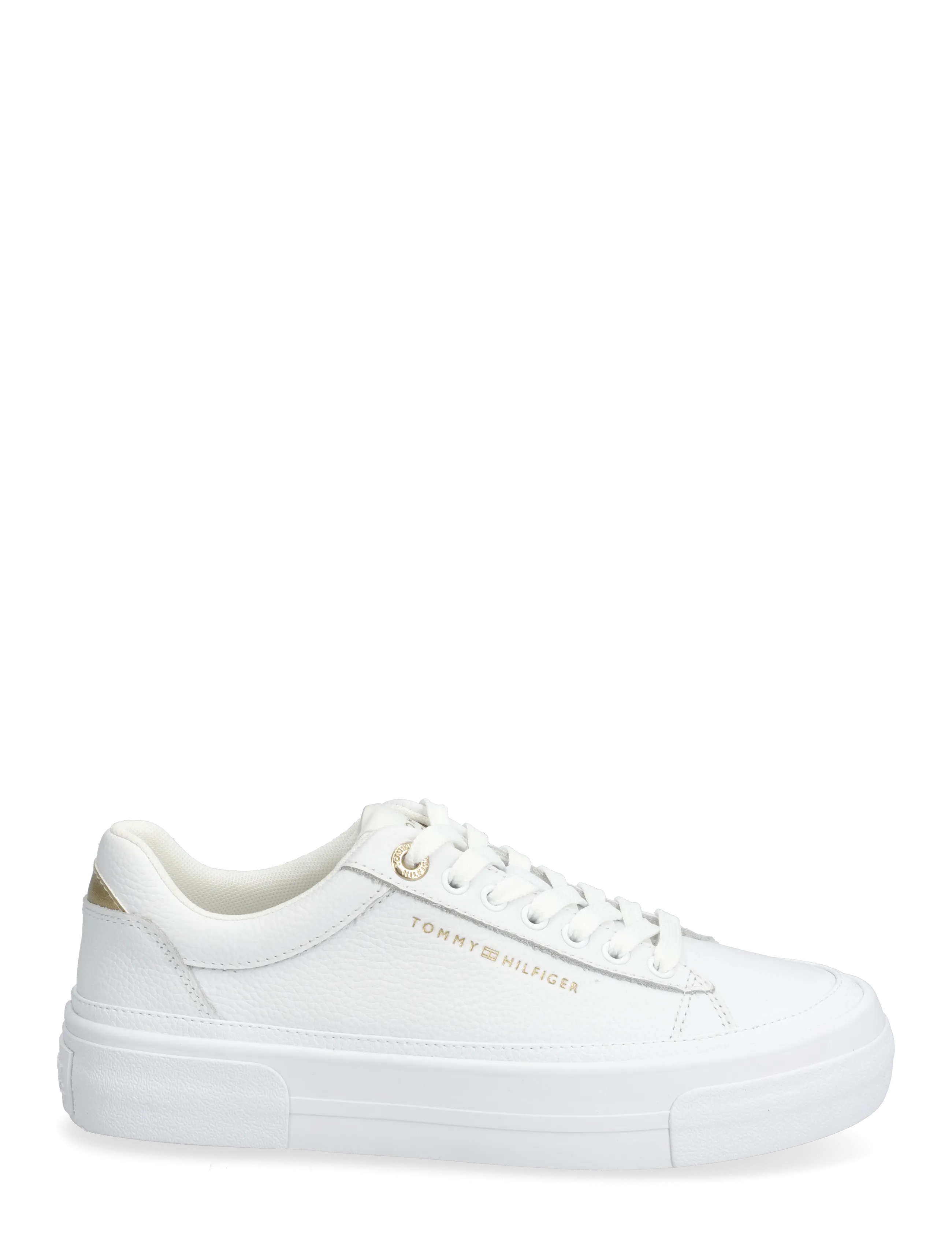Tommy Hilfiger - TH FOXING PLATFORM LEATHER - niedrige sneakers - white - 1
