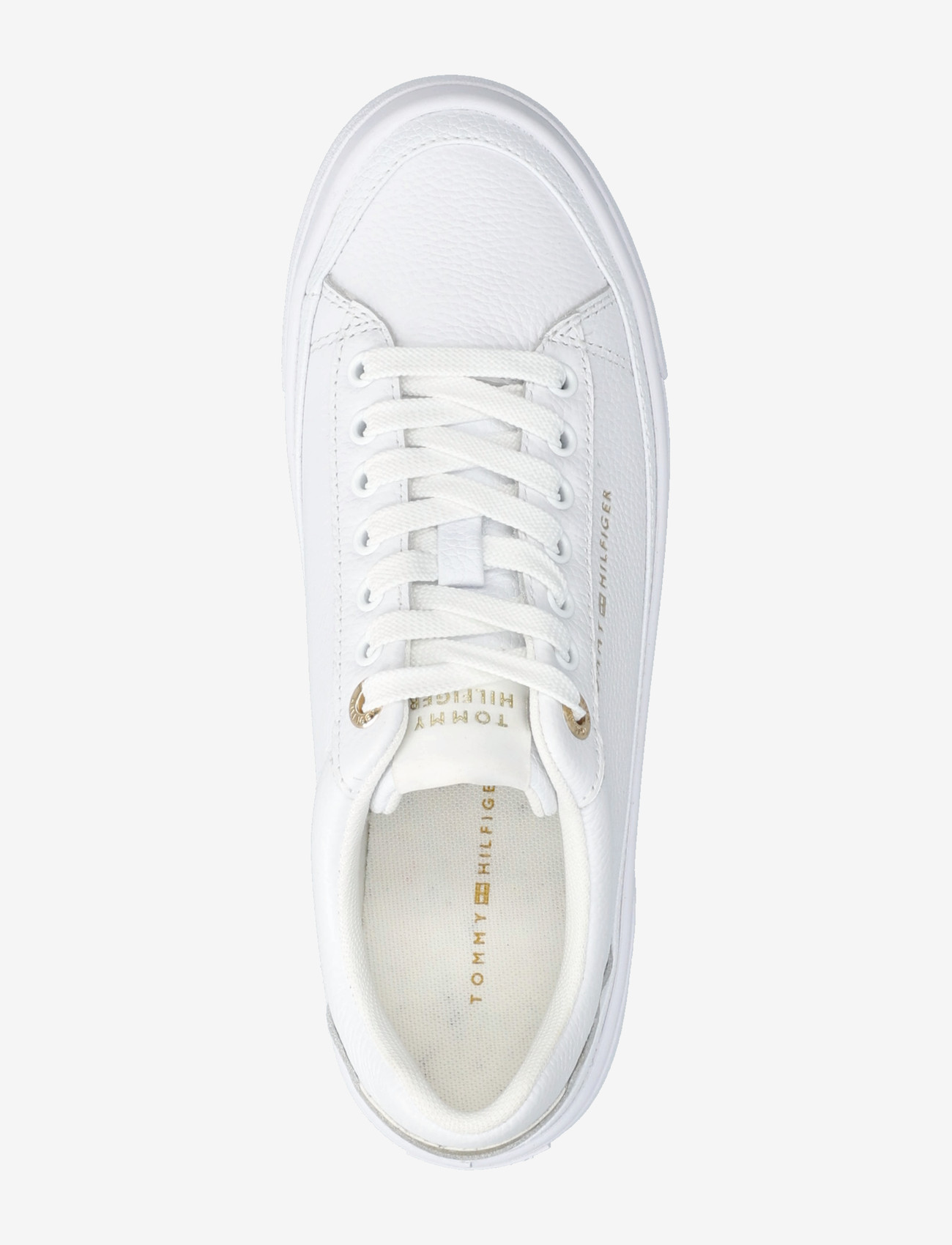 Tommy Hilfiger - TH FOXING PLATFORM LEATHER - låga sneakers - white - 3