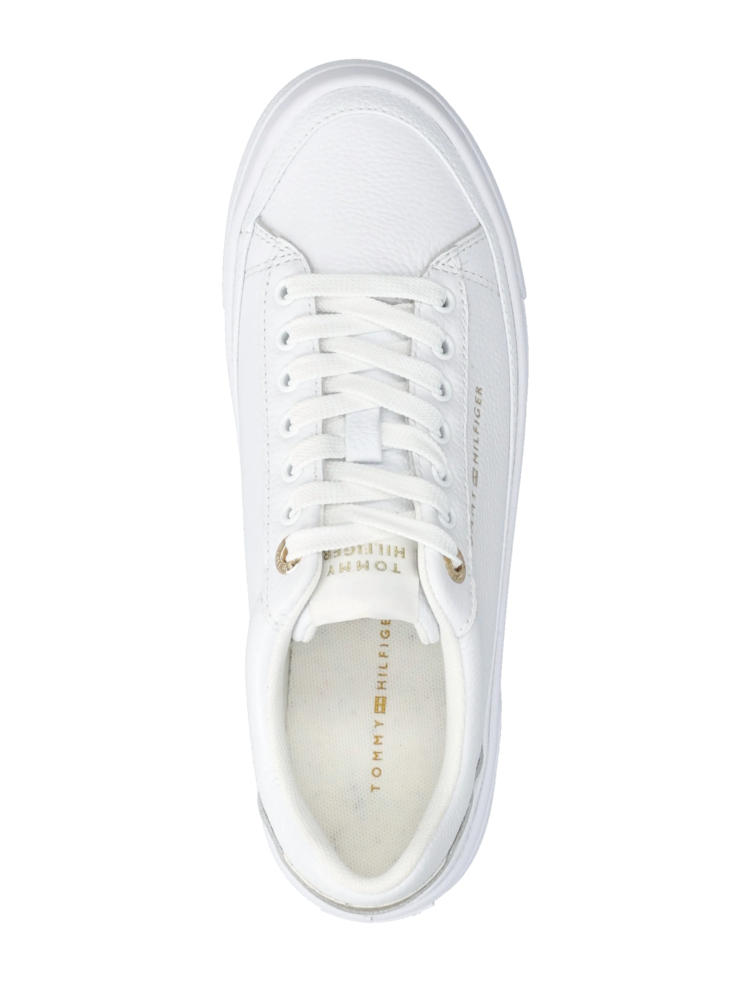 Tommy Hilfiger - TH FOXING PLATFORM LEATHER - niedrige sneakers - white - 3