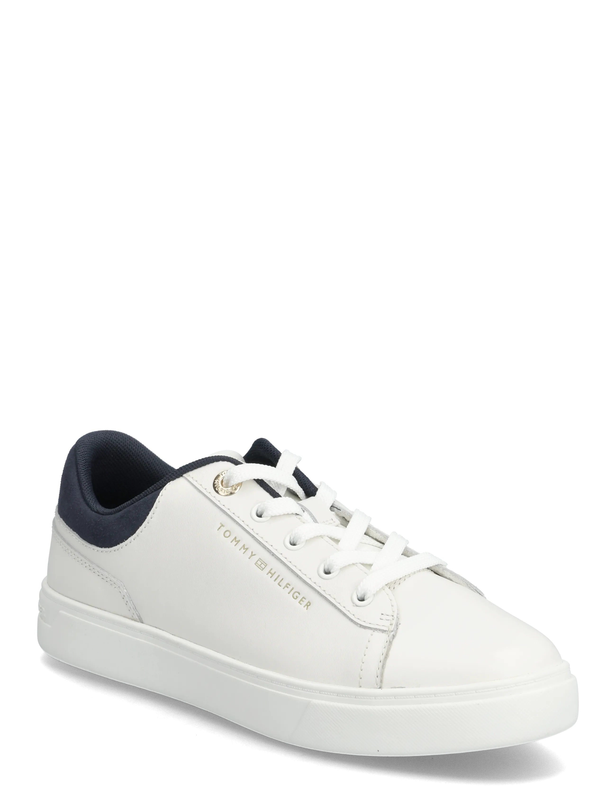 Tommy Hilfiger CASUAL CUPSOLE SNEAKER - Kollektsioonid - ECRU SPACE BLUE / white