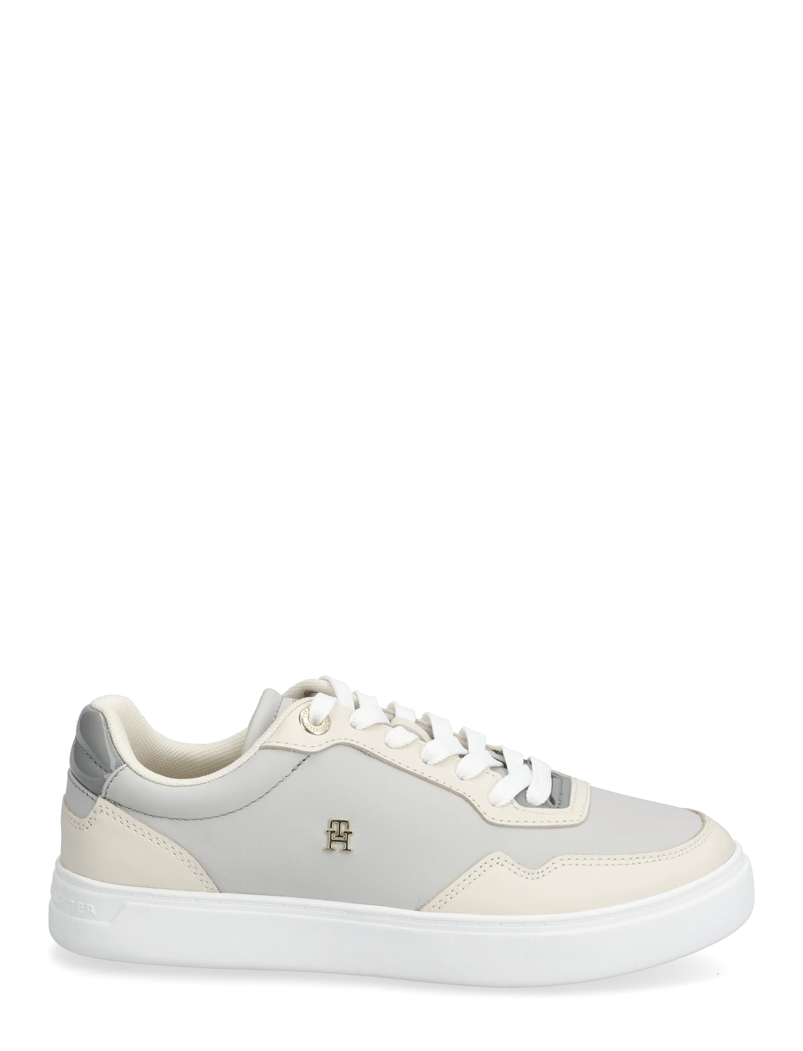 Tommy Hilfiger - CASUAL CUPSOLE SNEAKER - sutvirtinimas - soft cream grey whisper - 1