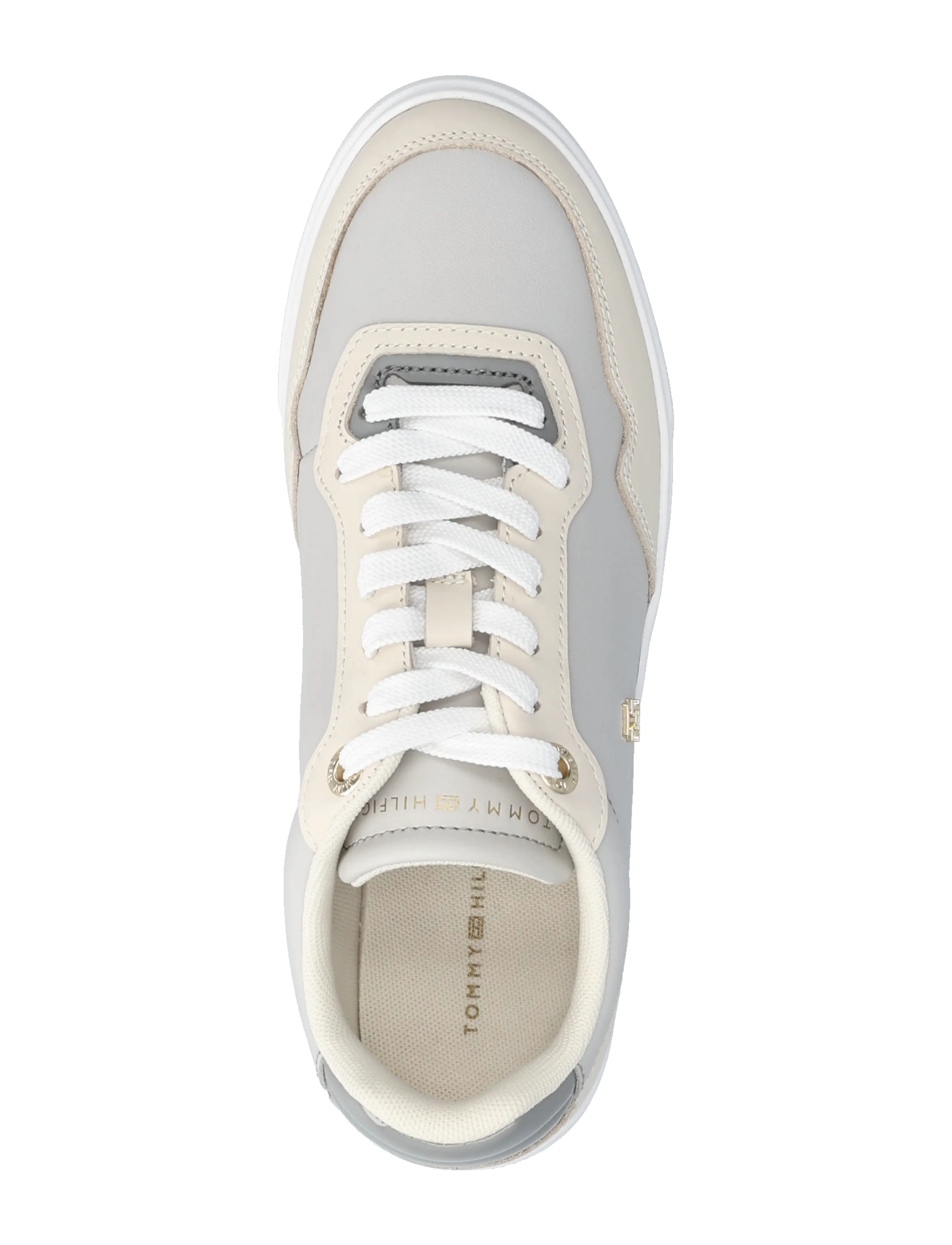 Tommy Hilfiger - CASUAL CUPSOLE SNEAKER - sutvirtinimas - soft cream grey whisper - 3