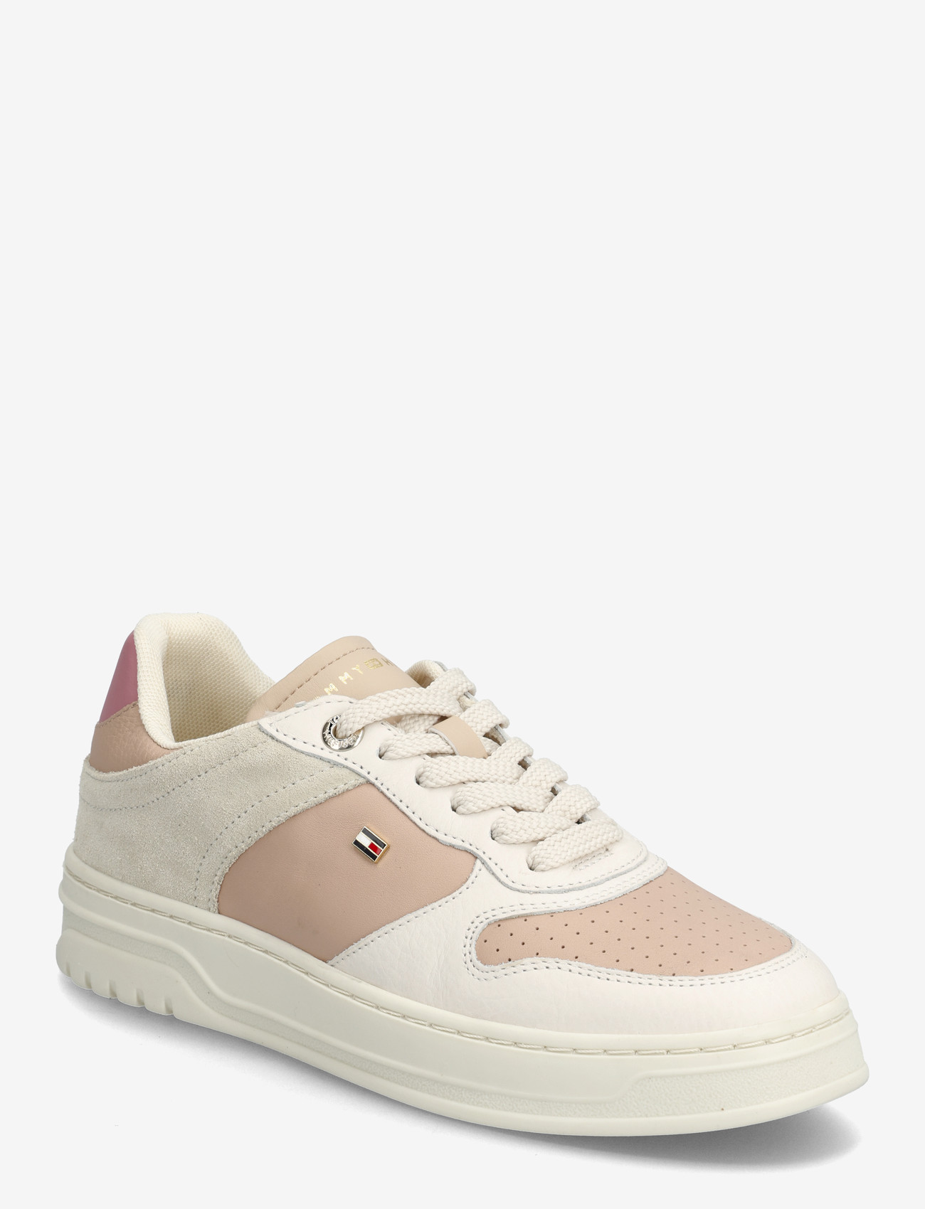 Tommy Hilfiger - TH SPORTY CUPSOLE TUMBLED LTR - konfirmatsioon - soft cream misty blush pink - 0