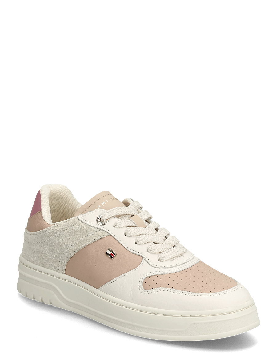 Tommy Hilfiger - TH SPORTY CUPSOLE TUMBLED LTR - konfirmationstøj - soft cream misty blush pink - 0
