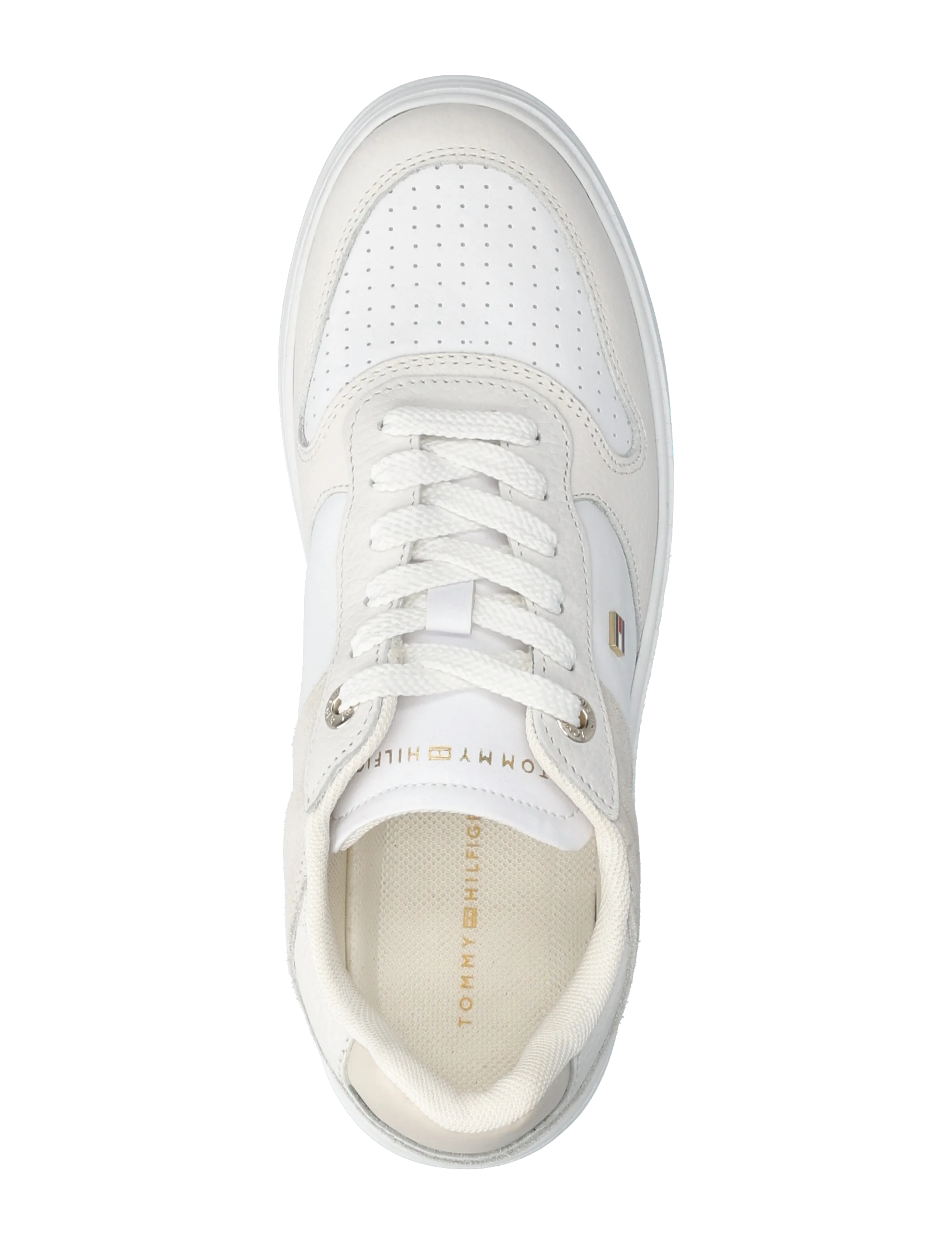 Tommy Hilfiger - TH SPORTY CUPSOLE TUMBLED LTR - konfirmationstøj - white light grey - 3