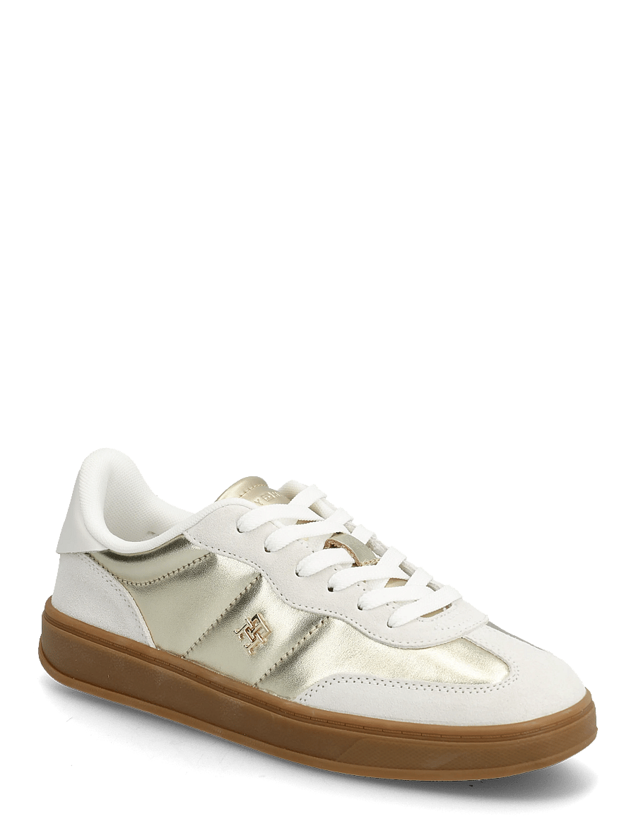 Tommy Hilfiger - MU JACKIE METALLIC - low tops - ecru gold - 0