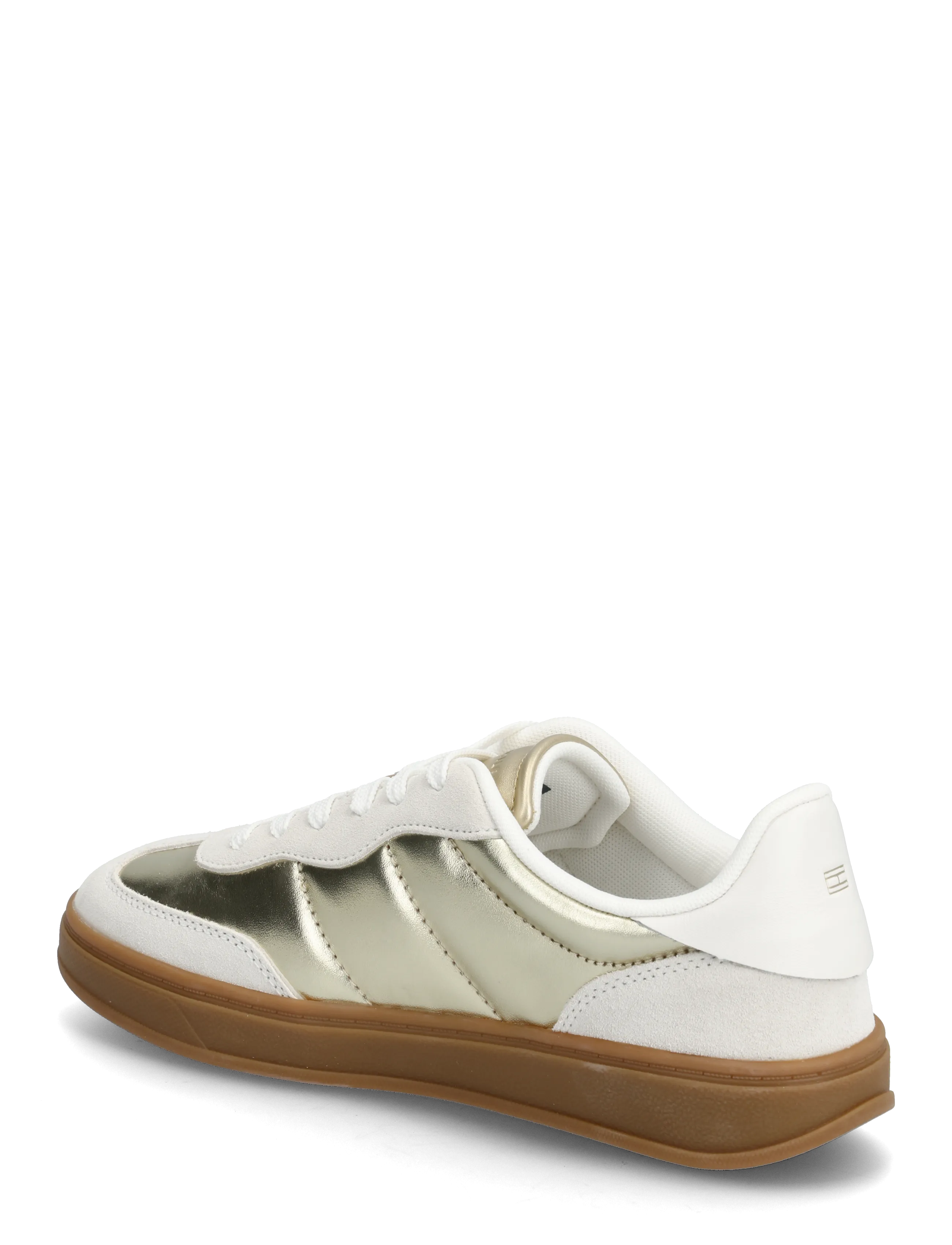 Tommy Hilfiger - MU JACKIE METALLIC - low top sneakers - ecru gold - 2