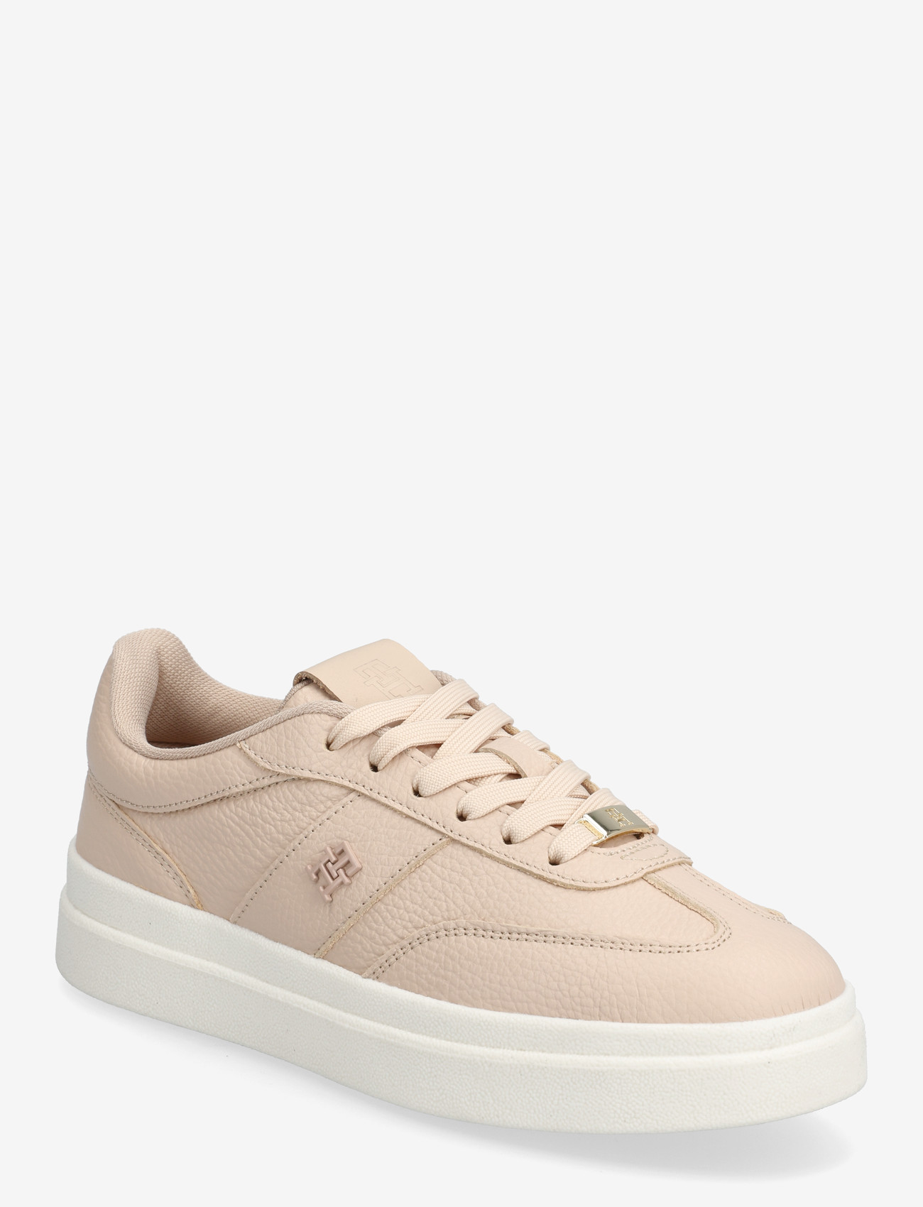 Tommy Hilfiger - MODERN COURT SNEAKER TUMBLED LTR - madala säärega tossud - misty blush - 0