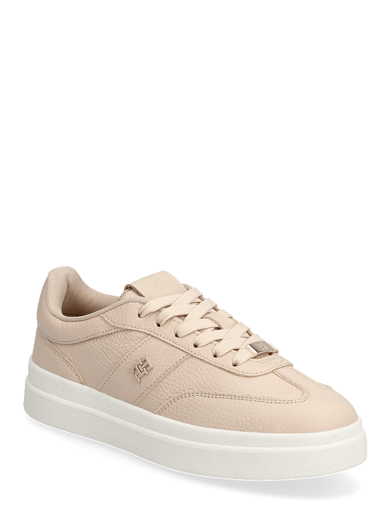 Tommy Hilfiger - MODERN COURT SNEAKER TUMBLED LTR - madala säärega tossud - misty blush - 0