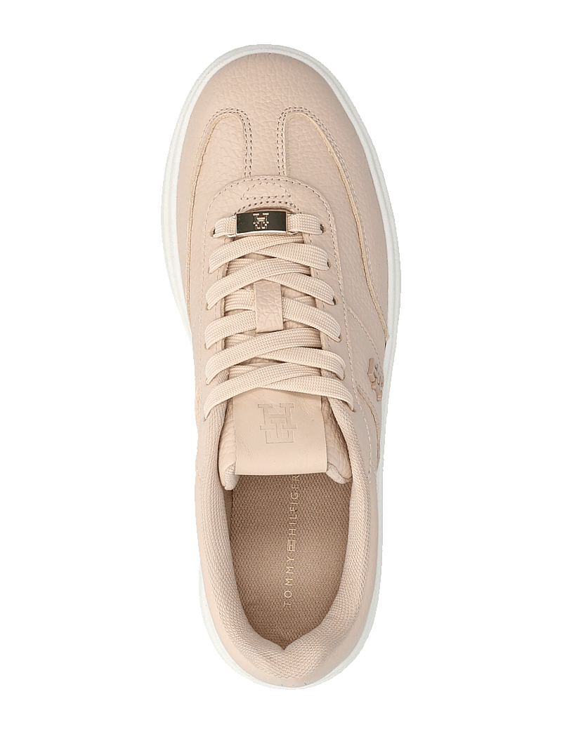 Tommy Hilfiger - MODERN COURT SNEAKER TUMBLED LTR - madala säärega tossud - misty blush - 3