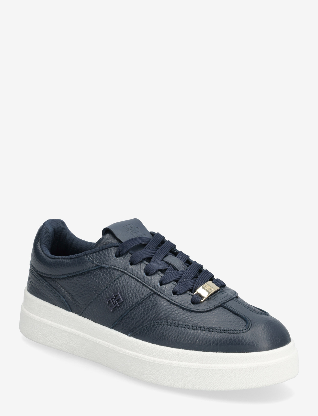 Tommy Hilfiger - MODERN COURT SNEAKER TUMBLED LTR - niedrige sneakers - space blue - 0