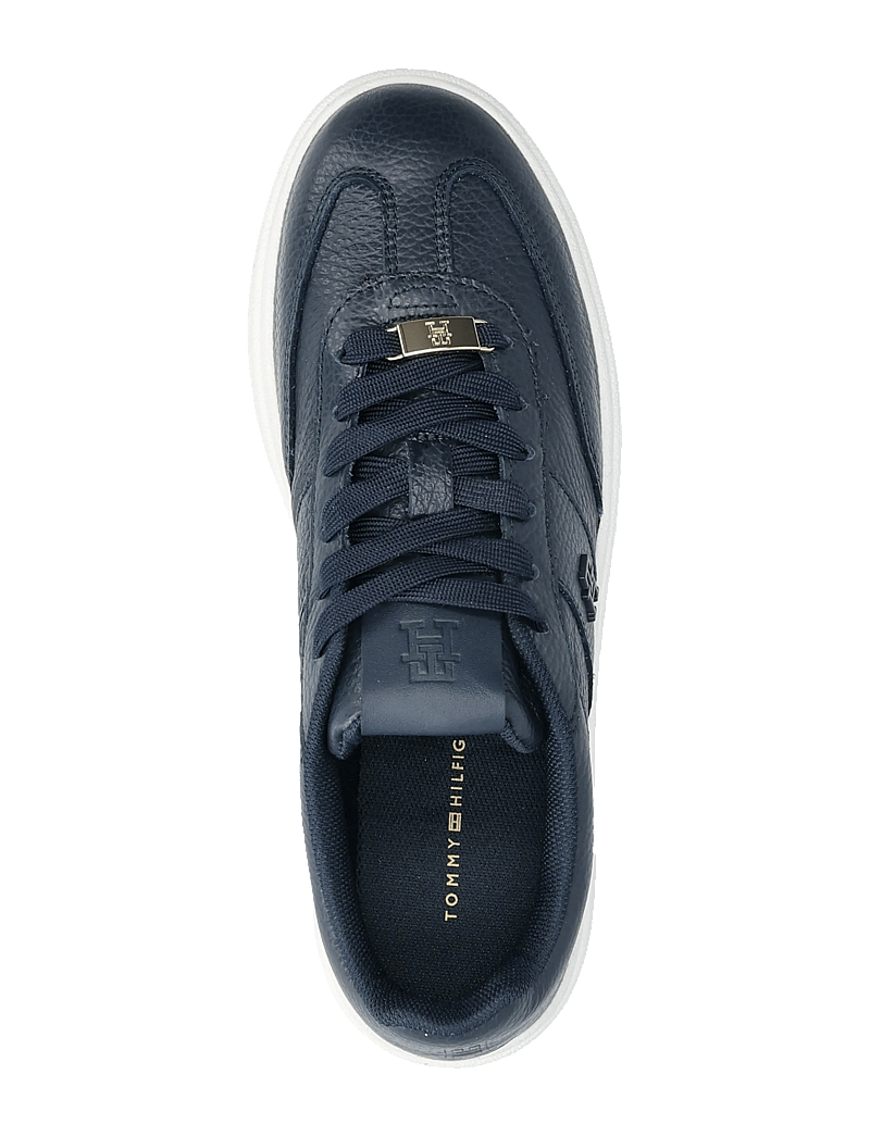 Tommy Hilfiger - MODERN COURT SNEAKER TUMBLED LTR - niedrige sneakers - space blue - 3