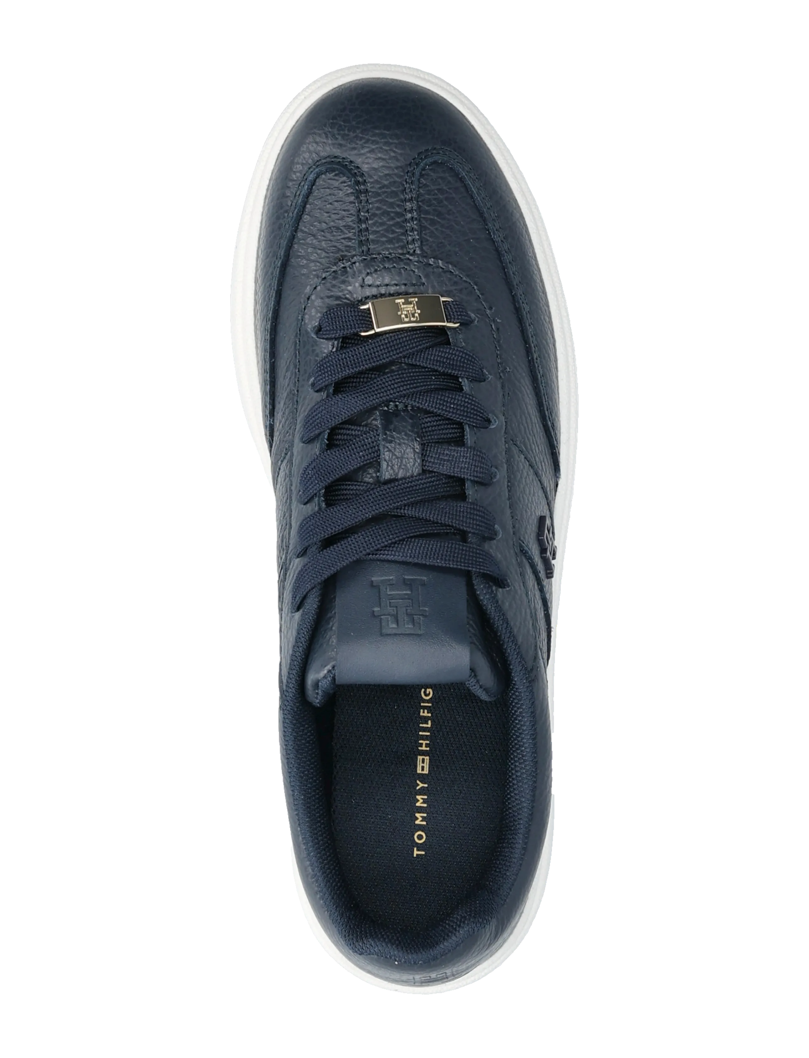 Tommy Hilfiger - MODERN COURT SNEAKER TUMBLED LTR - niedrige sneaker - space blue - 3
