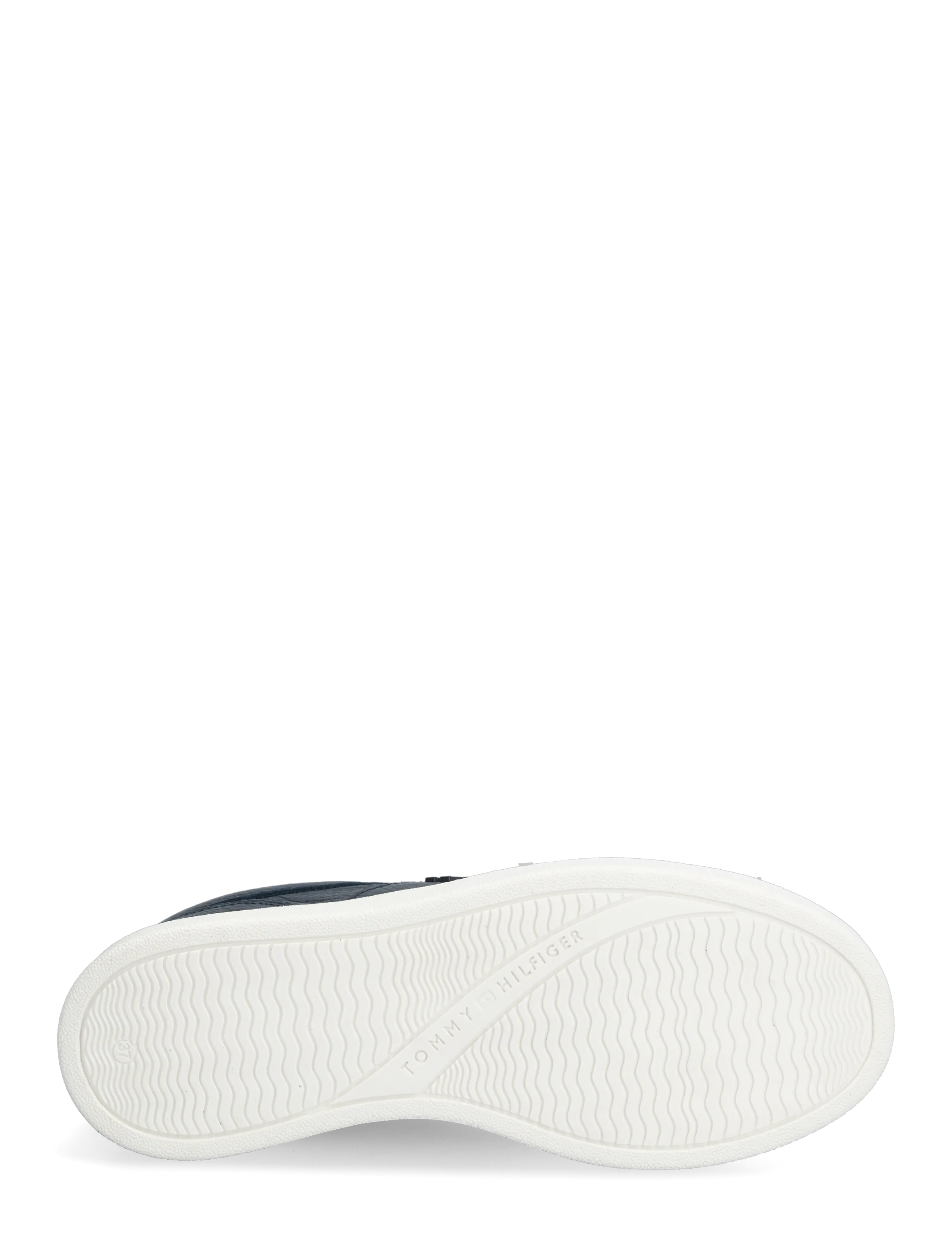 Tommy Hilfiger - MODERN COURT SNEAKER TUMBLED LTR - niedrige sneaker - space blue - 4
