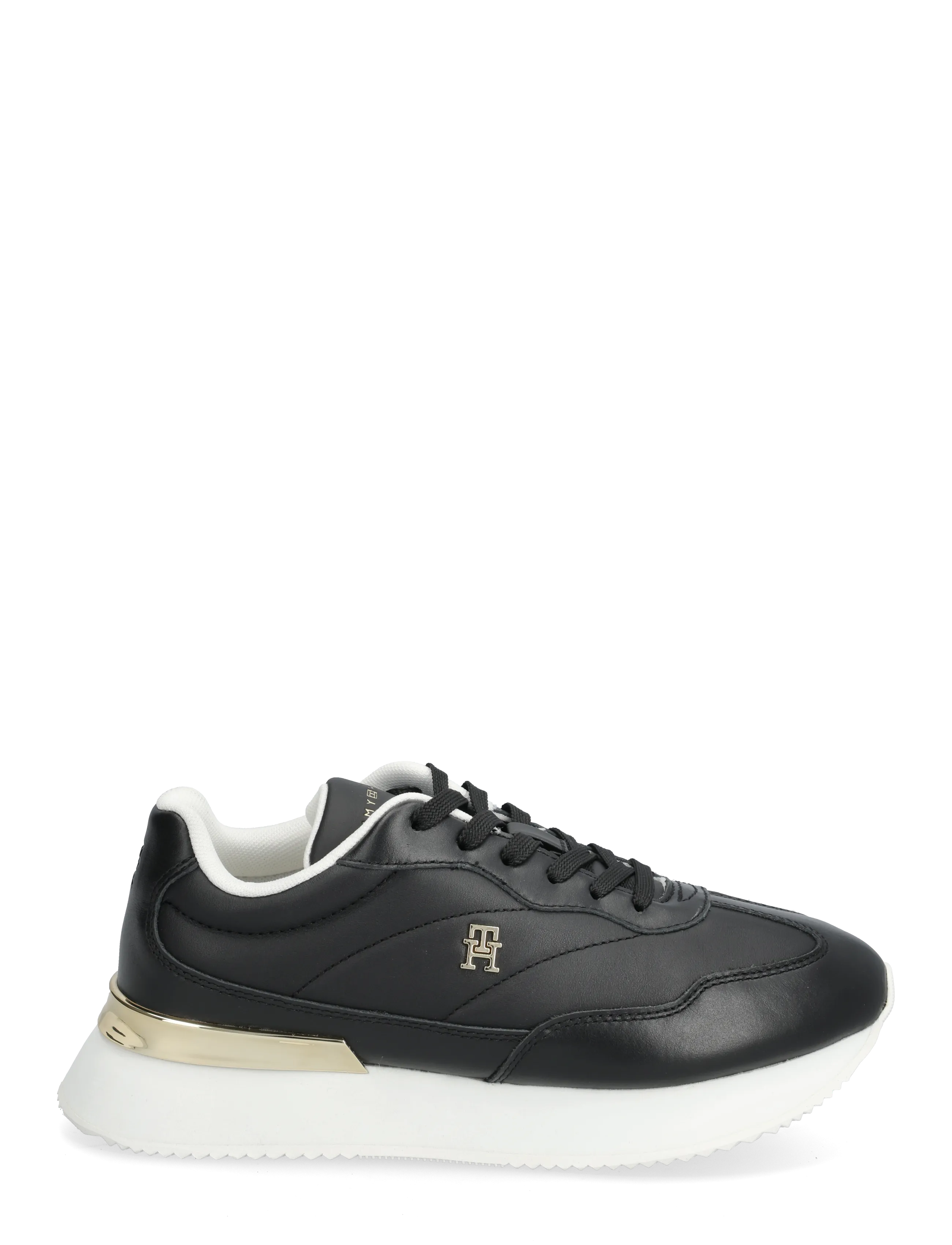 Tommy Hilfiger - CHIC FASHION RUNNER - niedrige sneaker - black ecru - 1