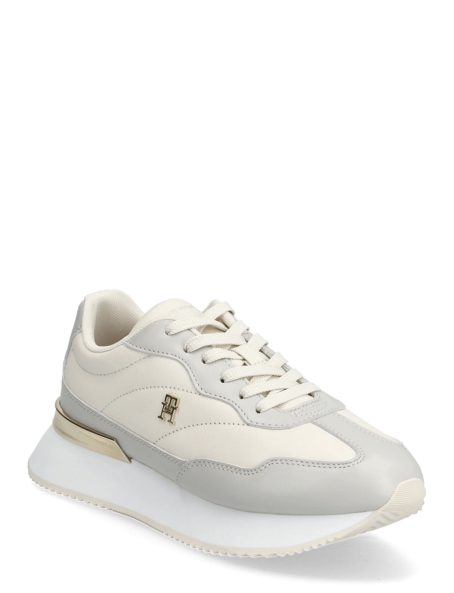 Tommy Hilfiger - CHIC FASHION RUNNER - niedrige sneaker - soft cream grey whisper - 0