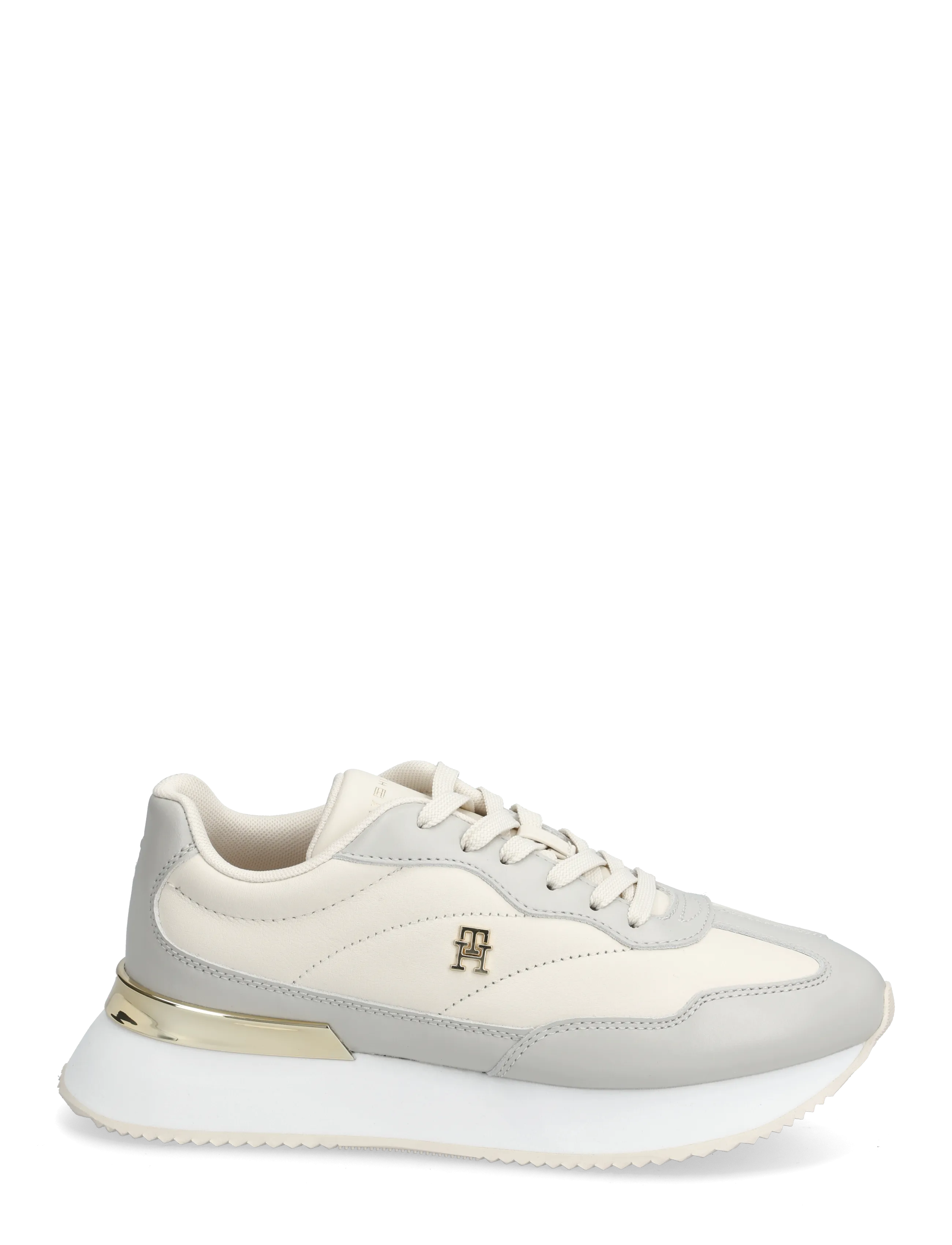 Tommy Hilfiger - CHIC FASHION RUNNER - niedrige sneaker - soft cream grey whisper - 1