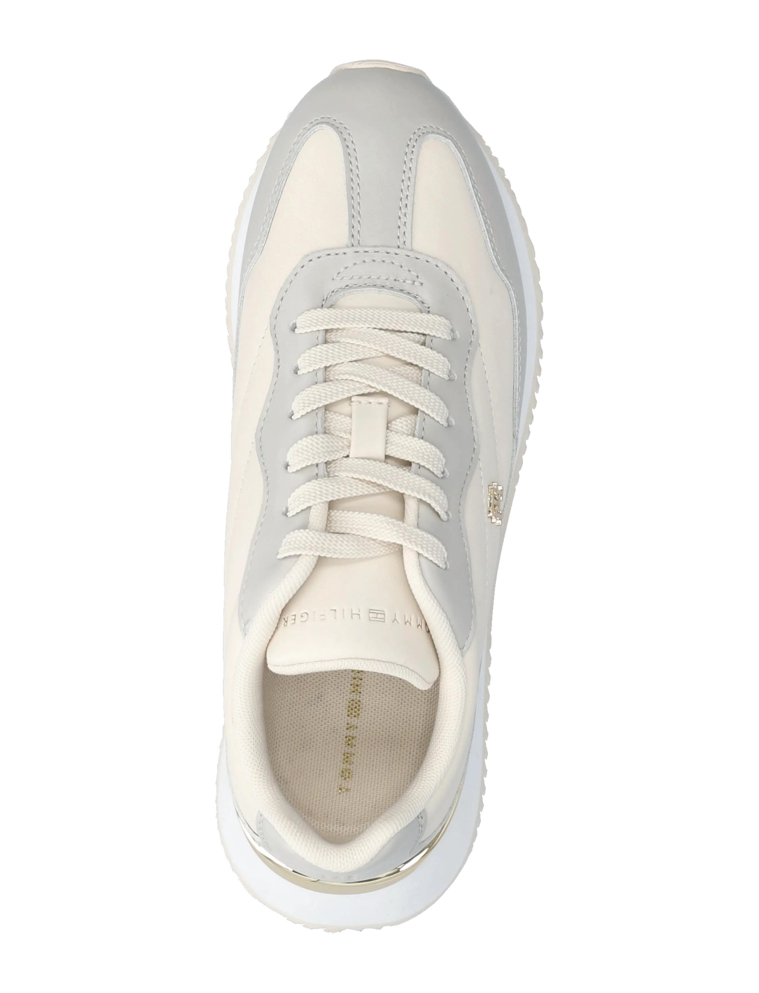 Tommy Hilfiger - CHIC FASHION RUNNER - niedrige sneaker - soft cream grey whisper - 3