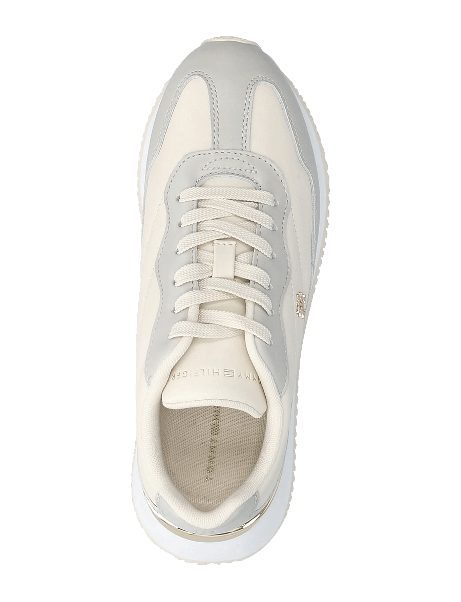 Tommy Hilfiger - CHIC FASHION RUNNER - niedrige sneaker - soft cream grey whisper - 3