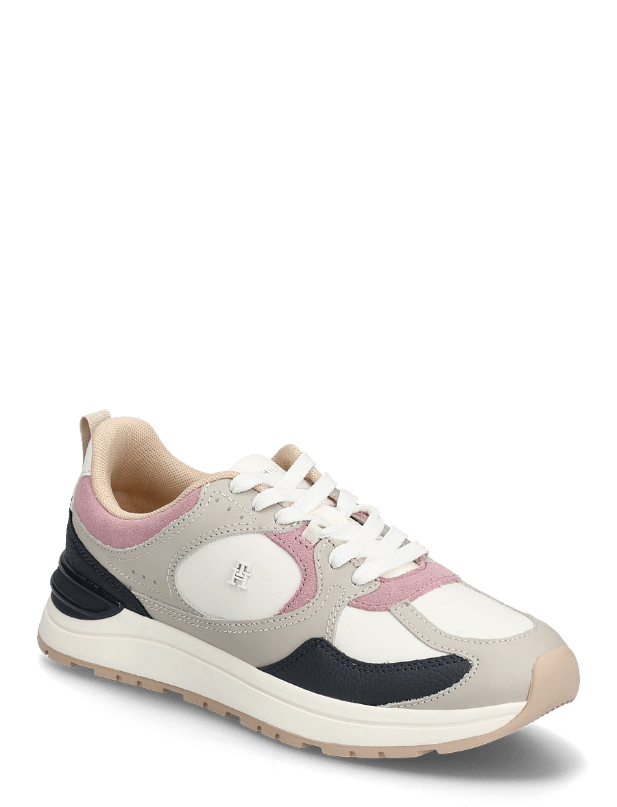 Tommy Hilfiger - CASUAL FASHION RUNNER MIX MAT - madala säärega tossud - classic stone - 0
