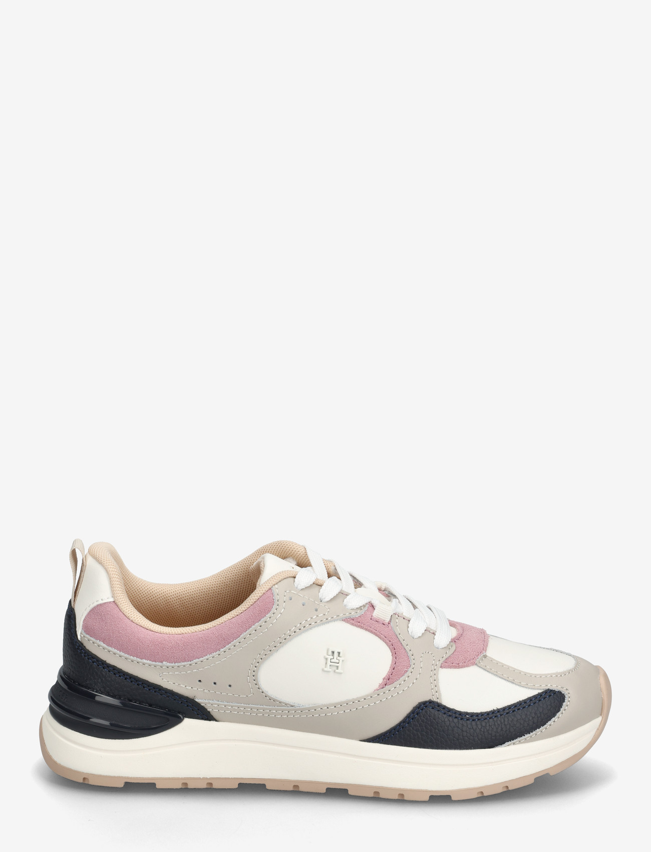 Tommy Hilfiger - CASUAL FASHION RUNNER MIX MAT - lave sneakers - classic stone - 1