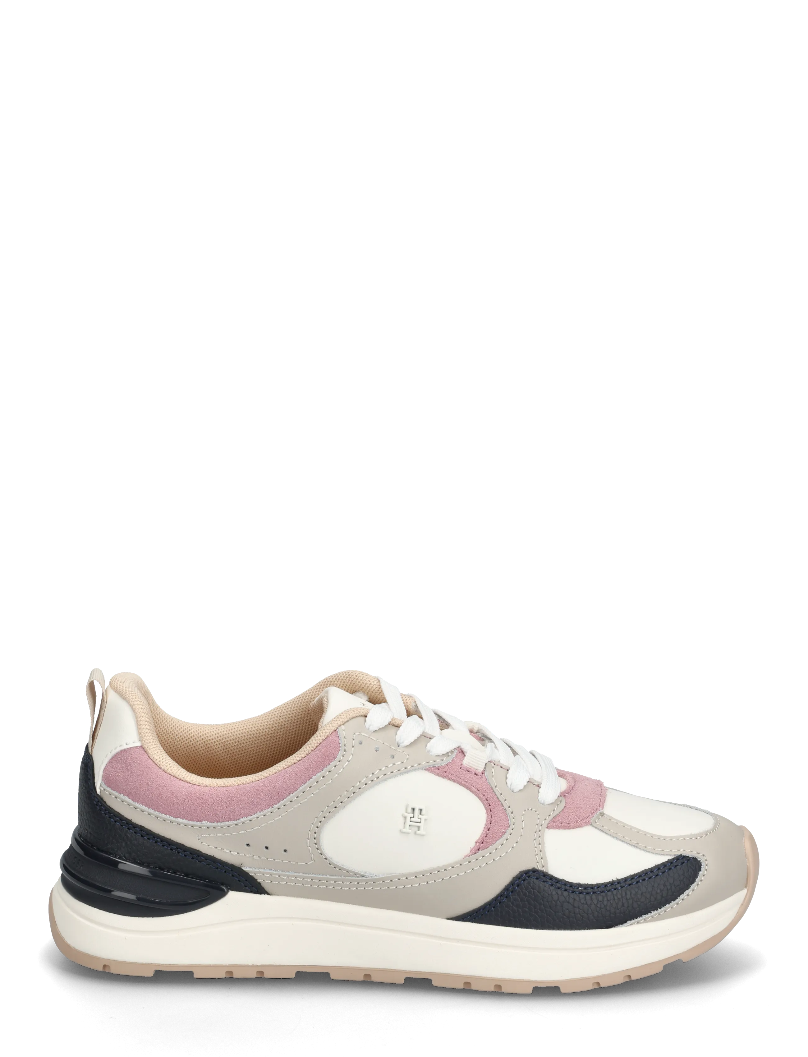 Tommy Hilfiger - CASUAL FASHION RUNNER MIX MAT - lave sneakers - classic stone - 1