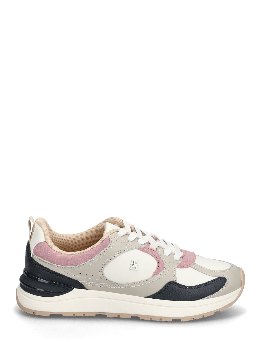 Tommy Hilfiger - CASUAL FASHION RUNNER MIX MAT - madala säärega tossud - classic stone - 1