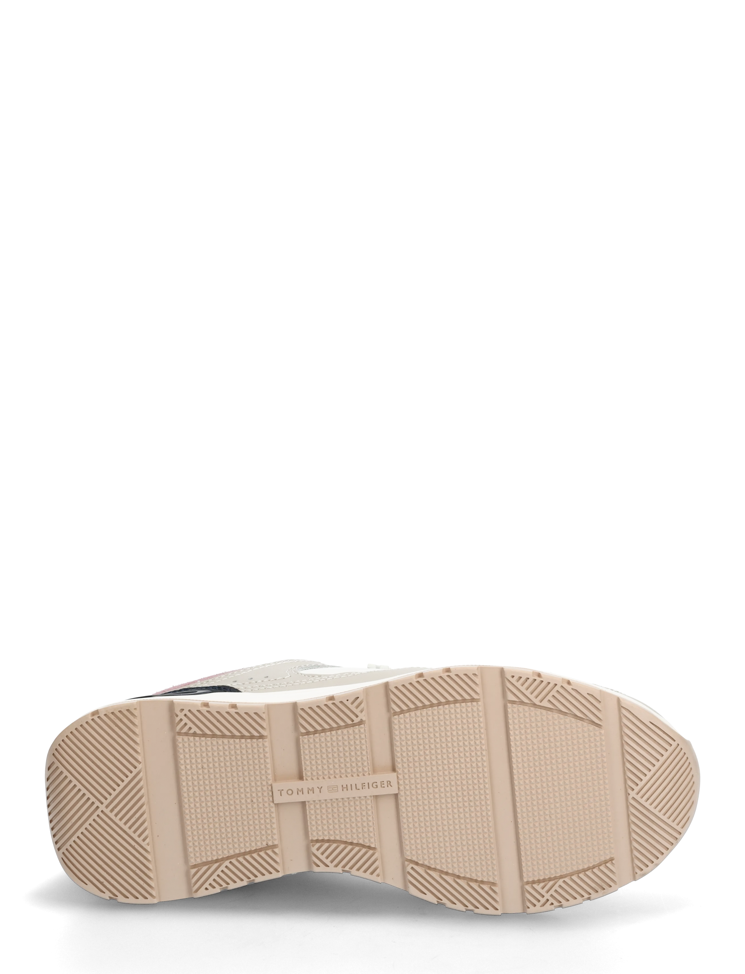 Tommy Hilfiger - CASUAL FASHION RUNNER MIX MAT - lave sneakers - classic stone - 4