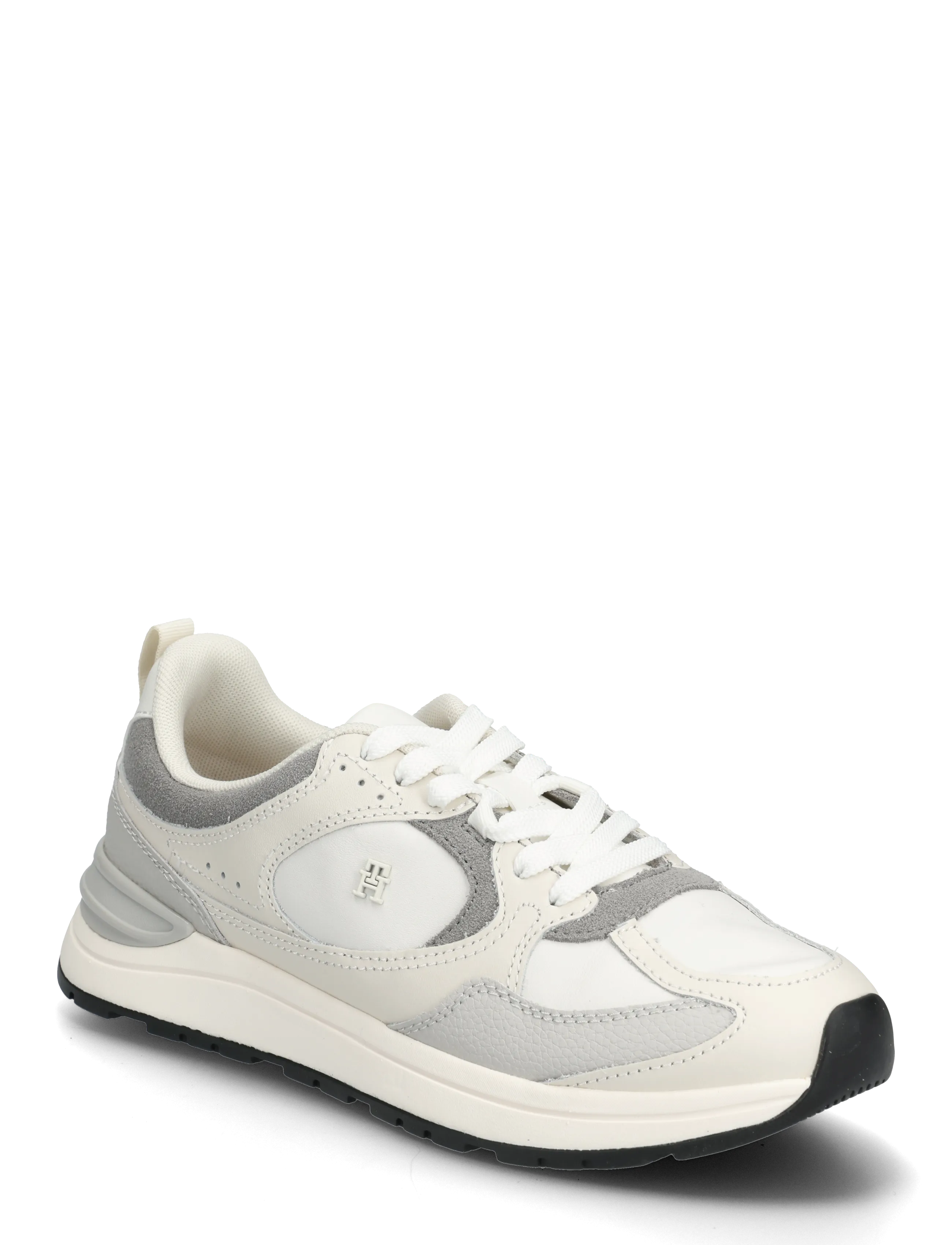 Tommy Hilfiger CASUAL FASHION RUNNER MIX MAT - Sko - SOFT CREAM GREY WHISPER / grey
