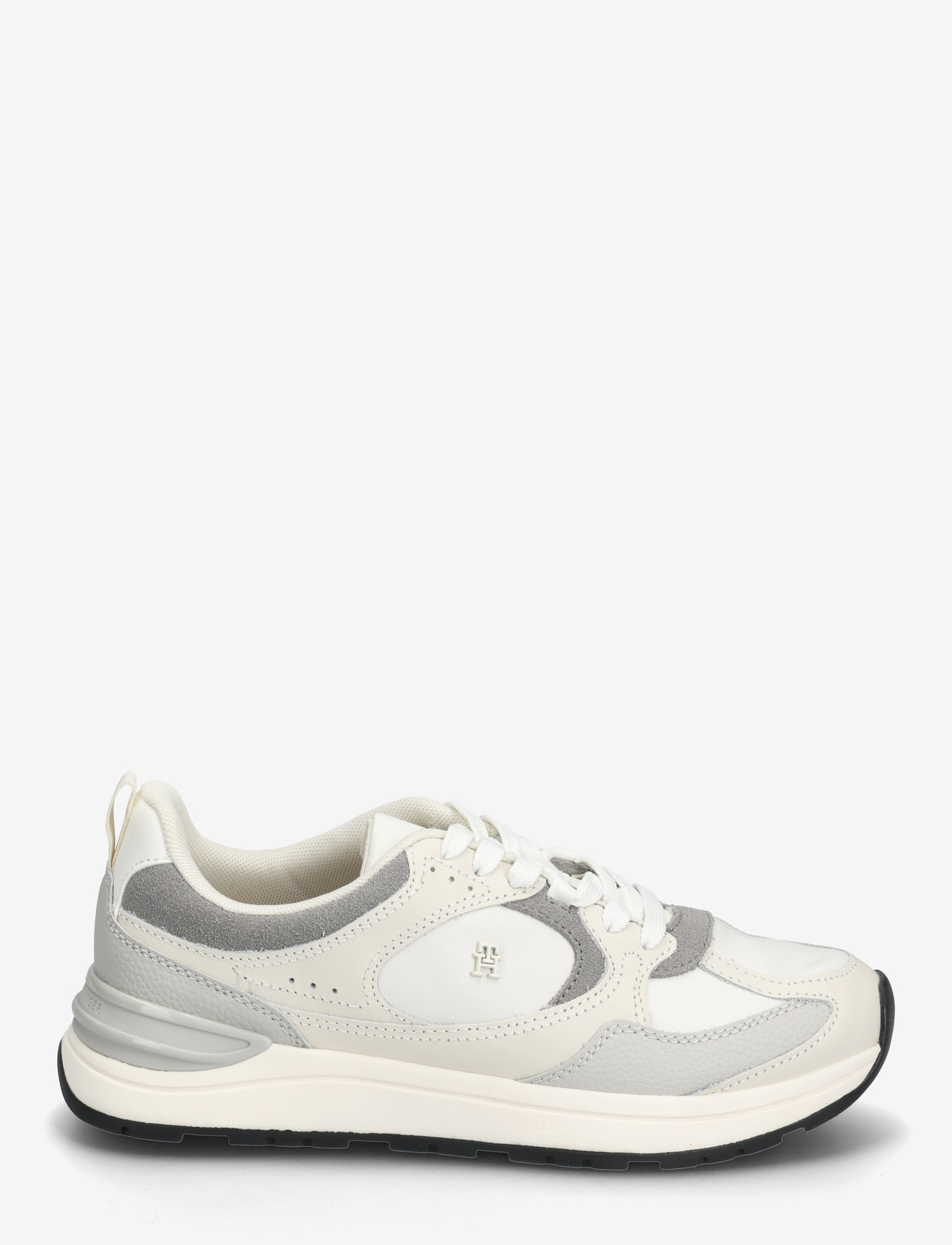 Tommy Hilfiger - CASUAL FASHION RUNNER MIX MAT - lave sneakers - soft cream grey whisper - 1