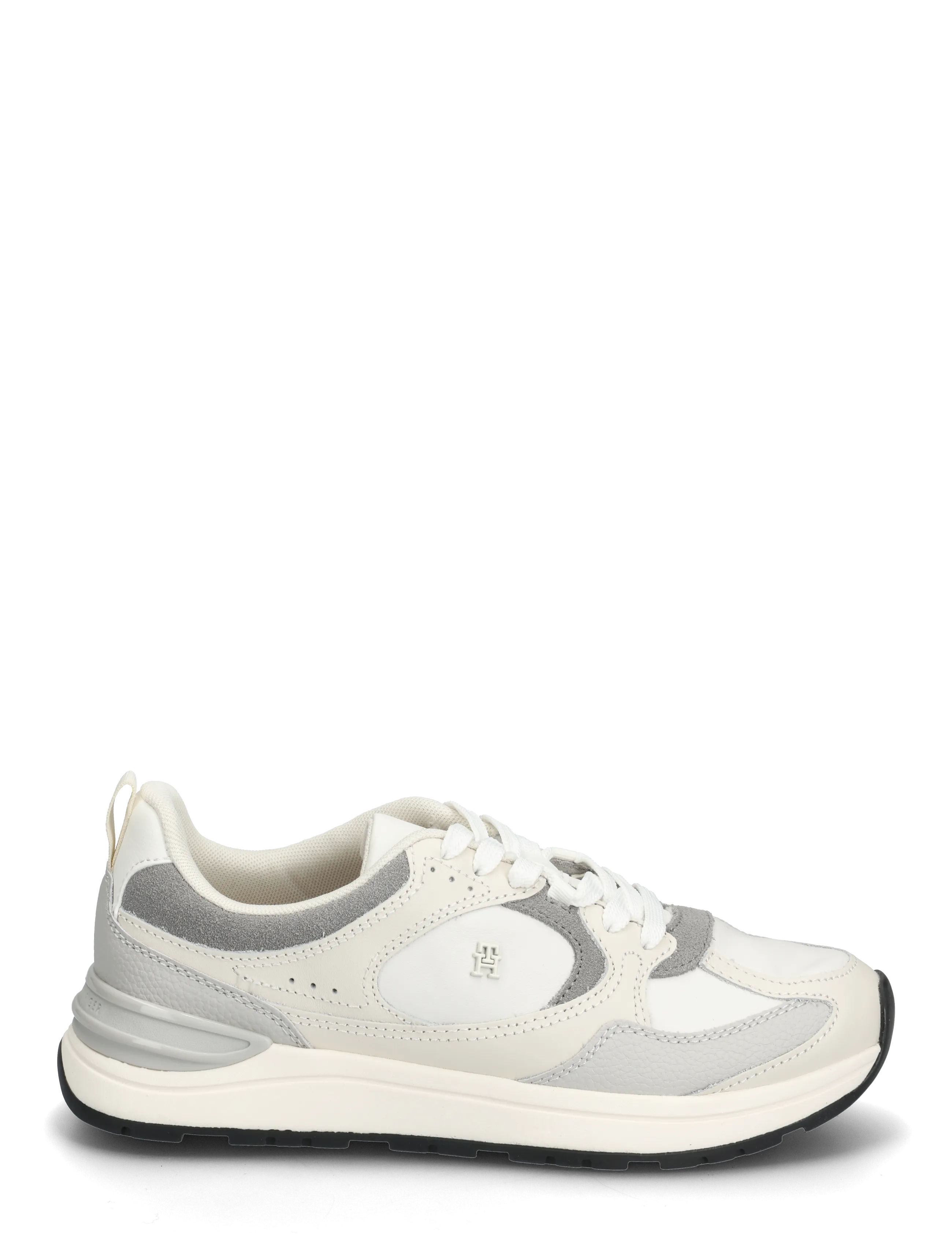Tommy Hilfiger - CASUAL FASHION RUNNER MIX MAT - niedrige sneaker - soft cream grey whisper - 1