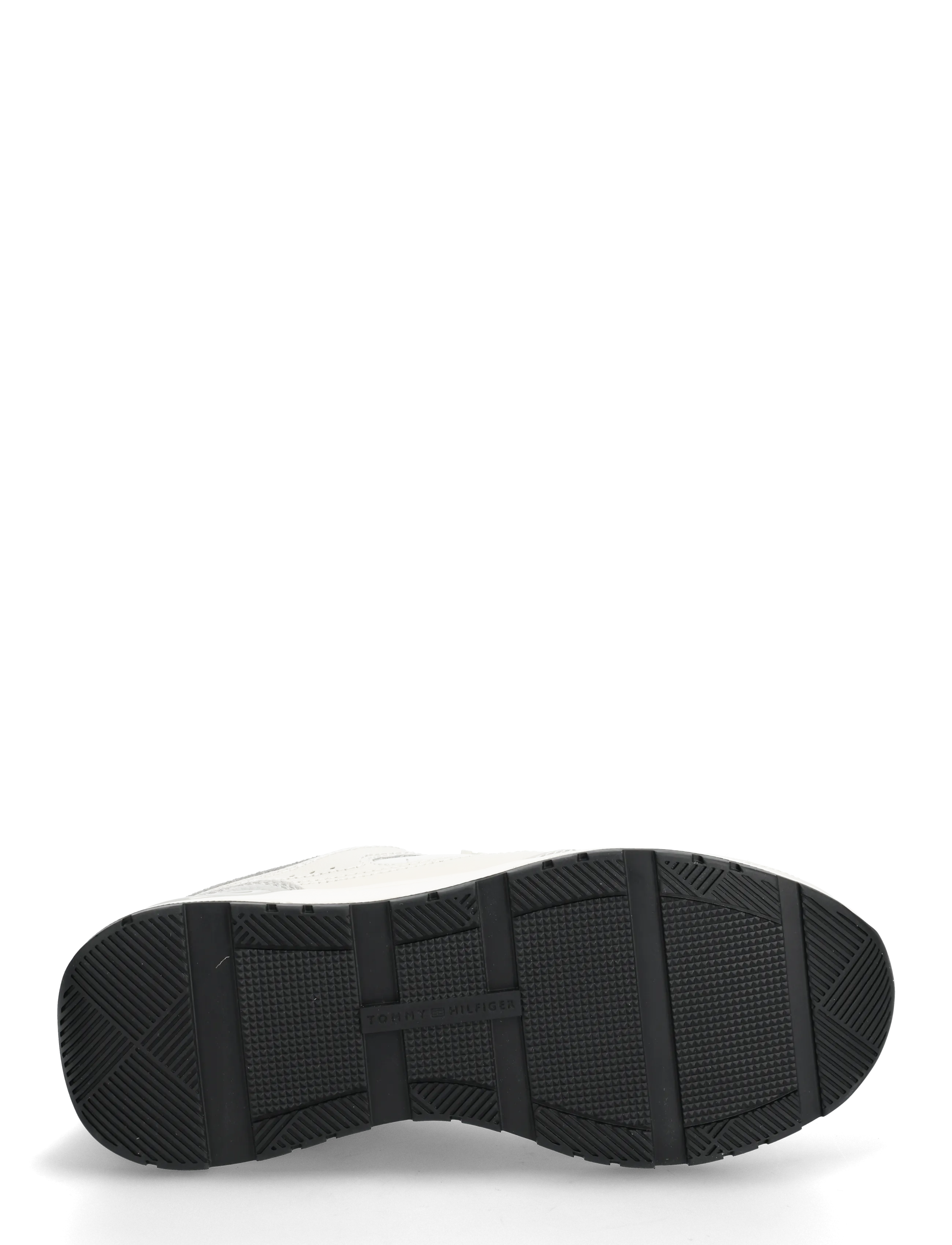 Tommy Hilfiger - CASUAL FASHION RUNNER MIX MAT - niedrige sneaker - soft cream grey whisper - 4