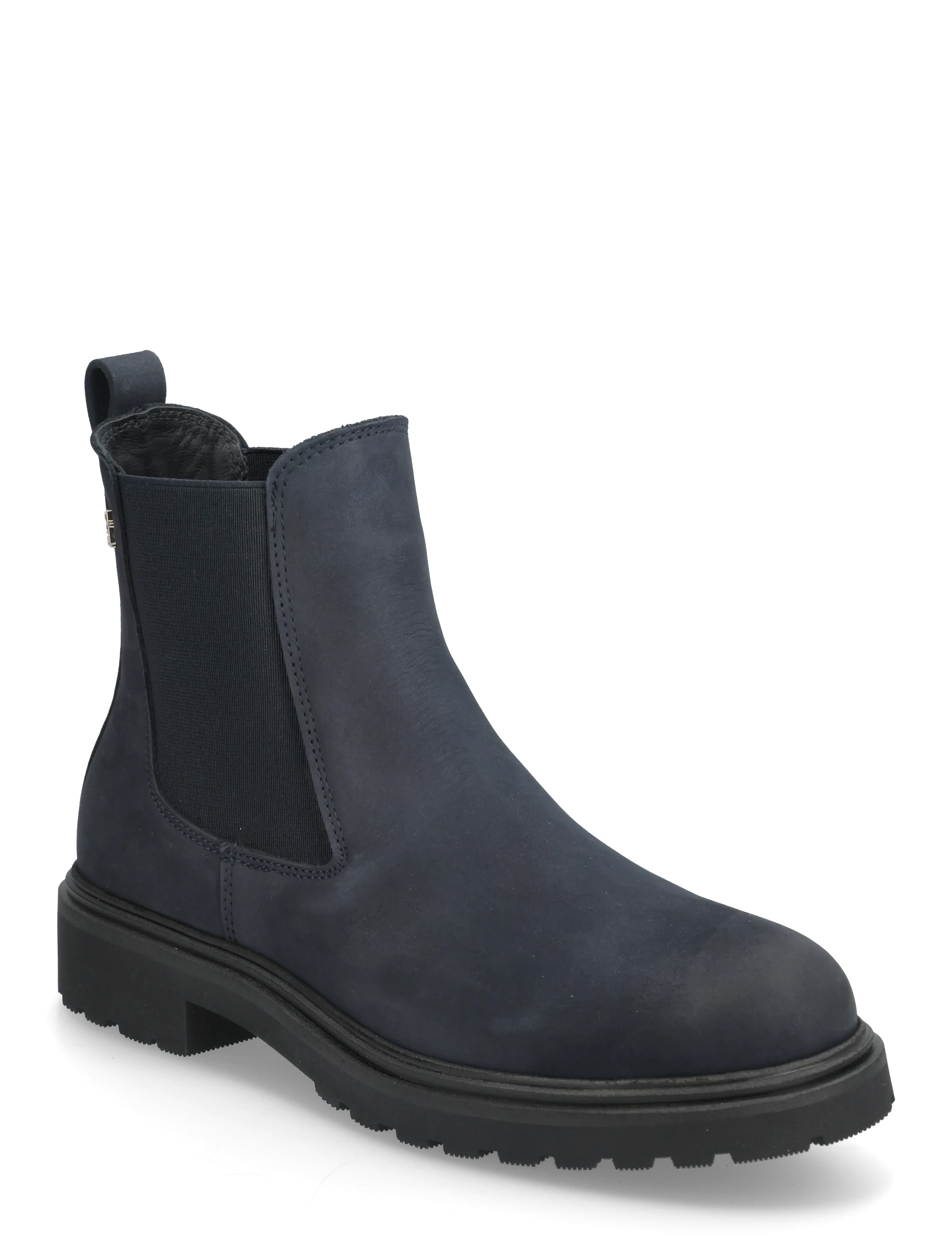Tommy Hilfiger Th Nubuck Cleated Chelsea, 37, Boots, Blau - Chelsea Frauen