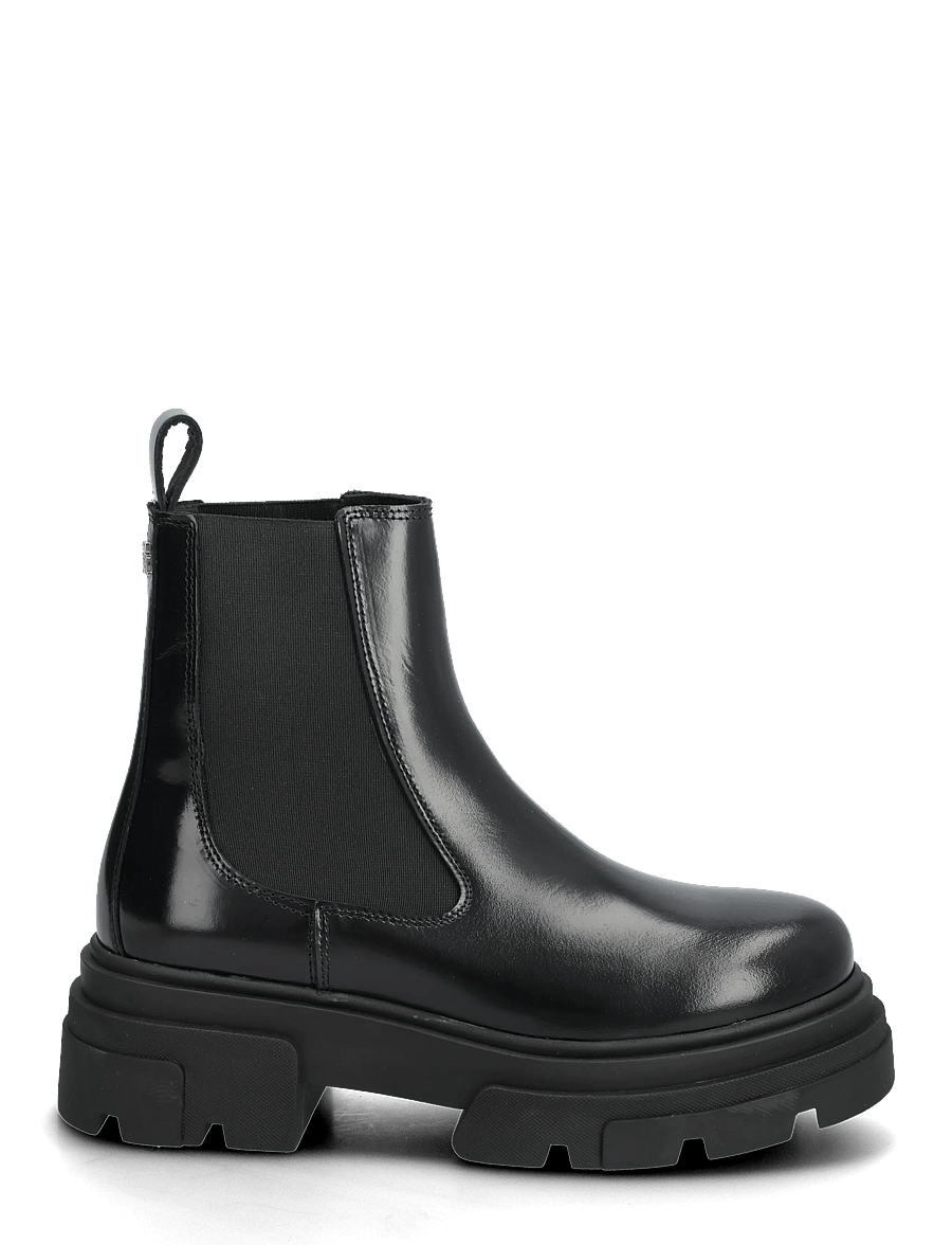 Tommy Hilfiger - TH SHINY LEATHER CHELSEA - chelsea boots - black - 1