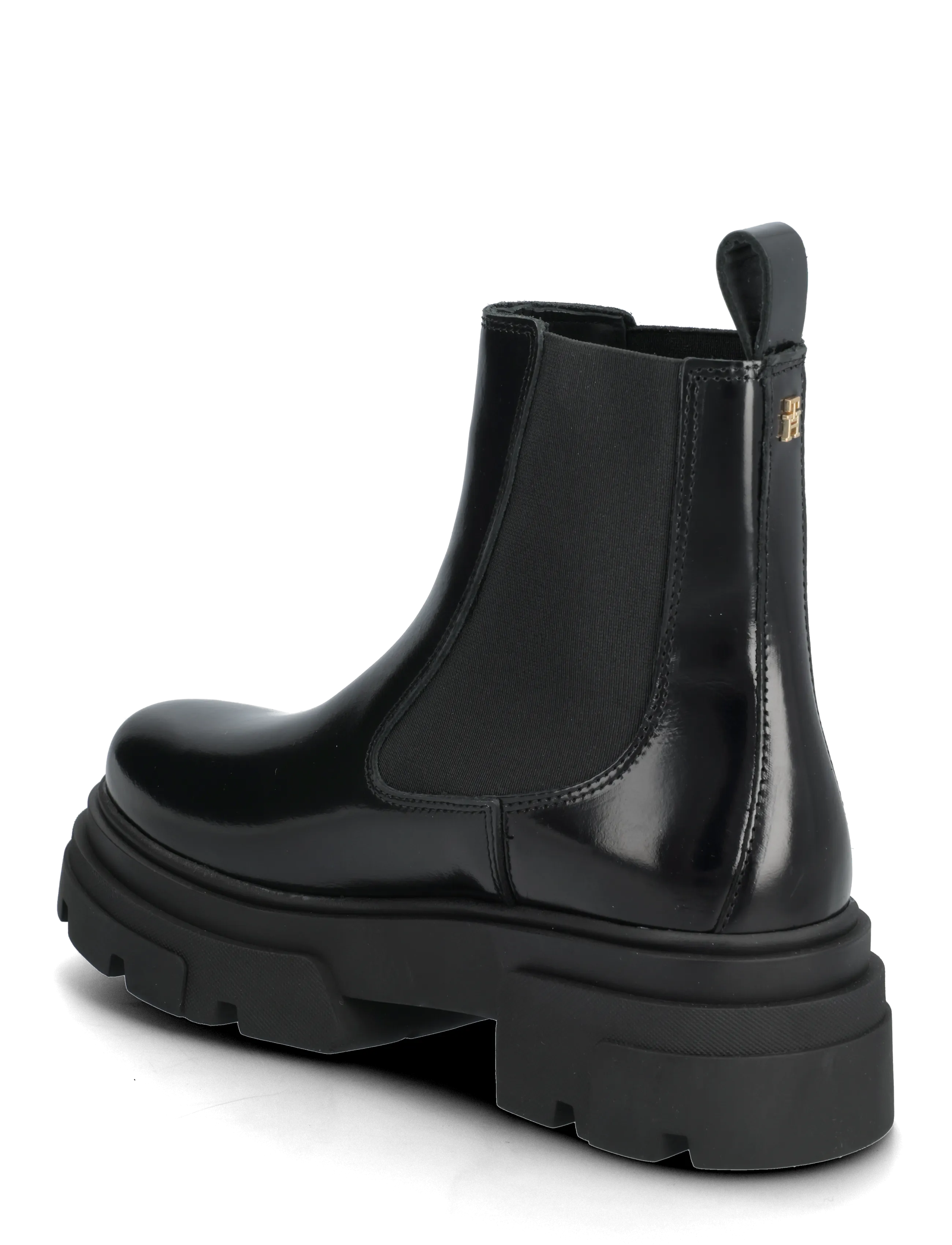 Tommy Hilfiger - TH SHINY LEATHER CHELSEA - chelsea boots - black - 2