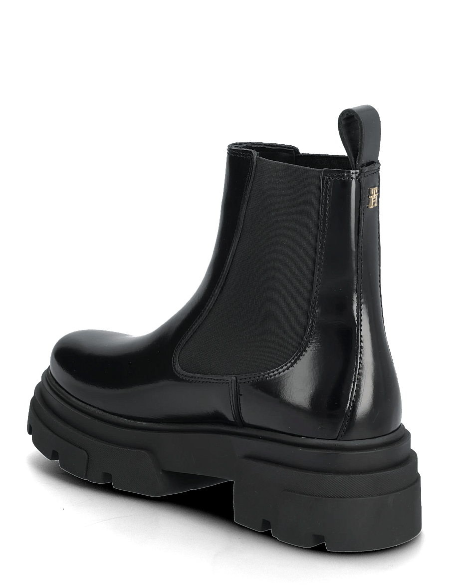 Tommy Hilfiger - TH SHINY LEATHER CHELSEA - chelsea boots - black - 2