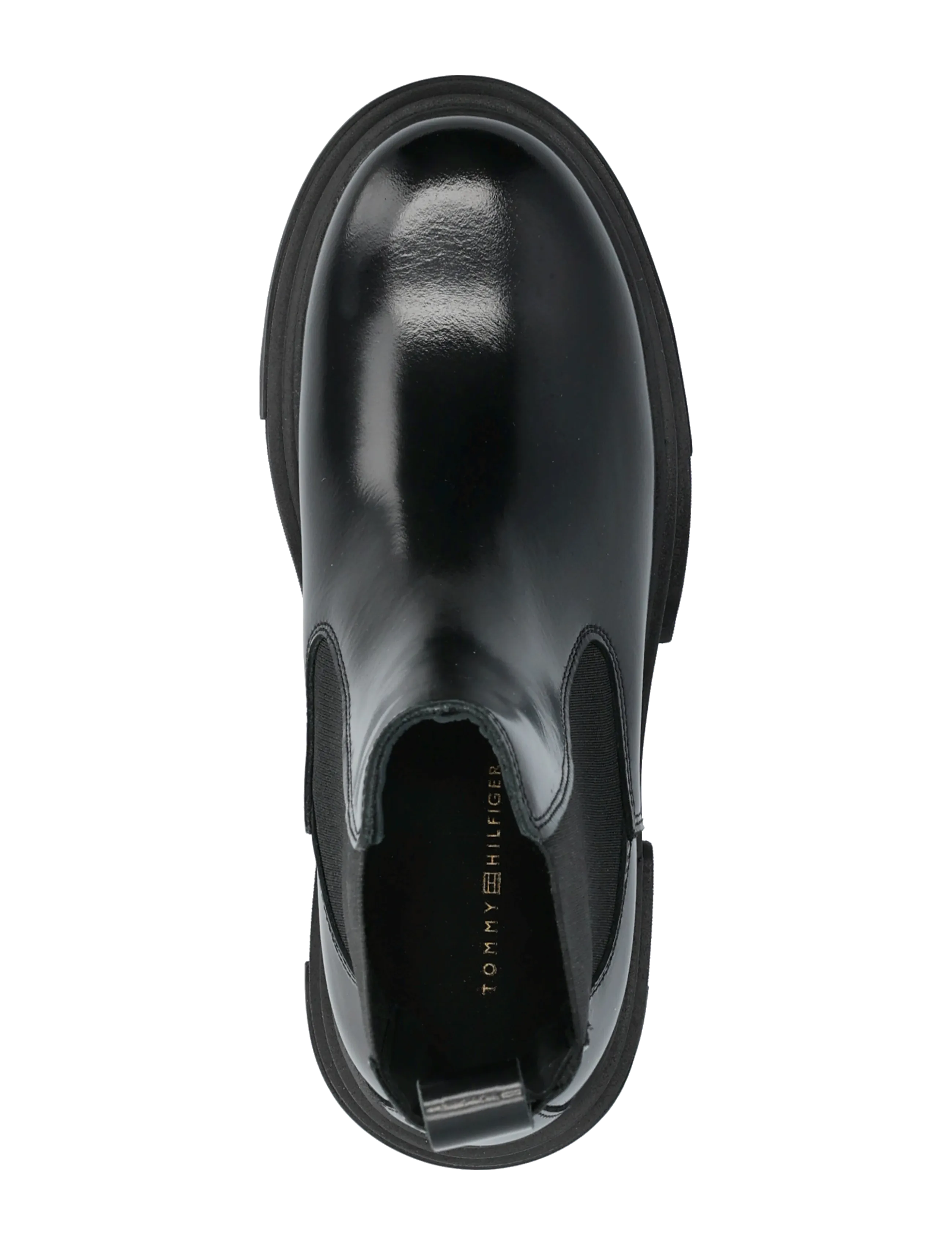 Tommy Hilfiger - TH SHINY LEATHER CHELSEA - chelsea boots - black - 3