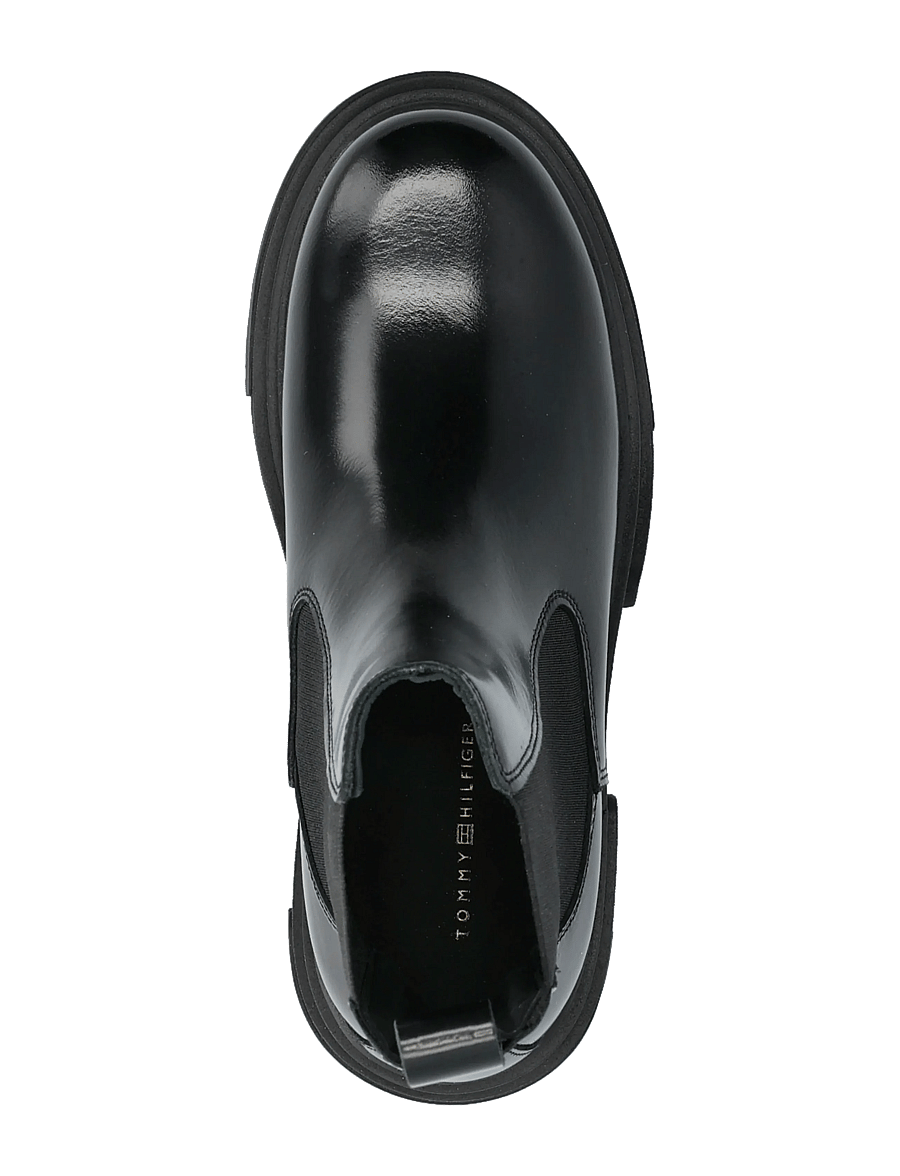 Tommy Hilfiger - TH SHINY LEATHER CHELSEA - chelsea boots - black - 3