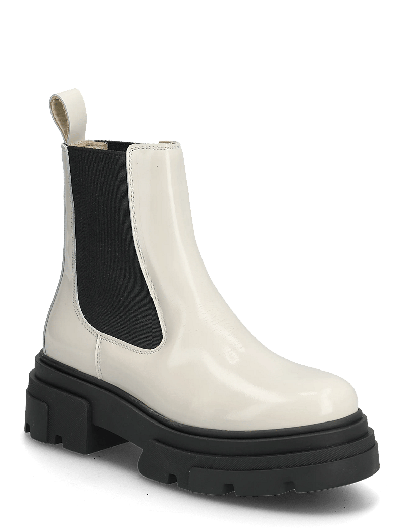 Tommy Hilfiger - TH SHINY LEATHER CHELSEA - varmforede sko - classic beige - 0