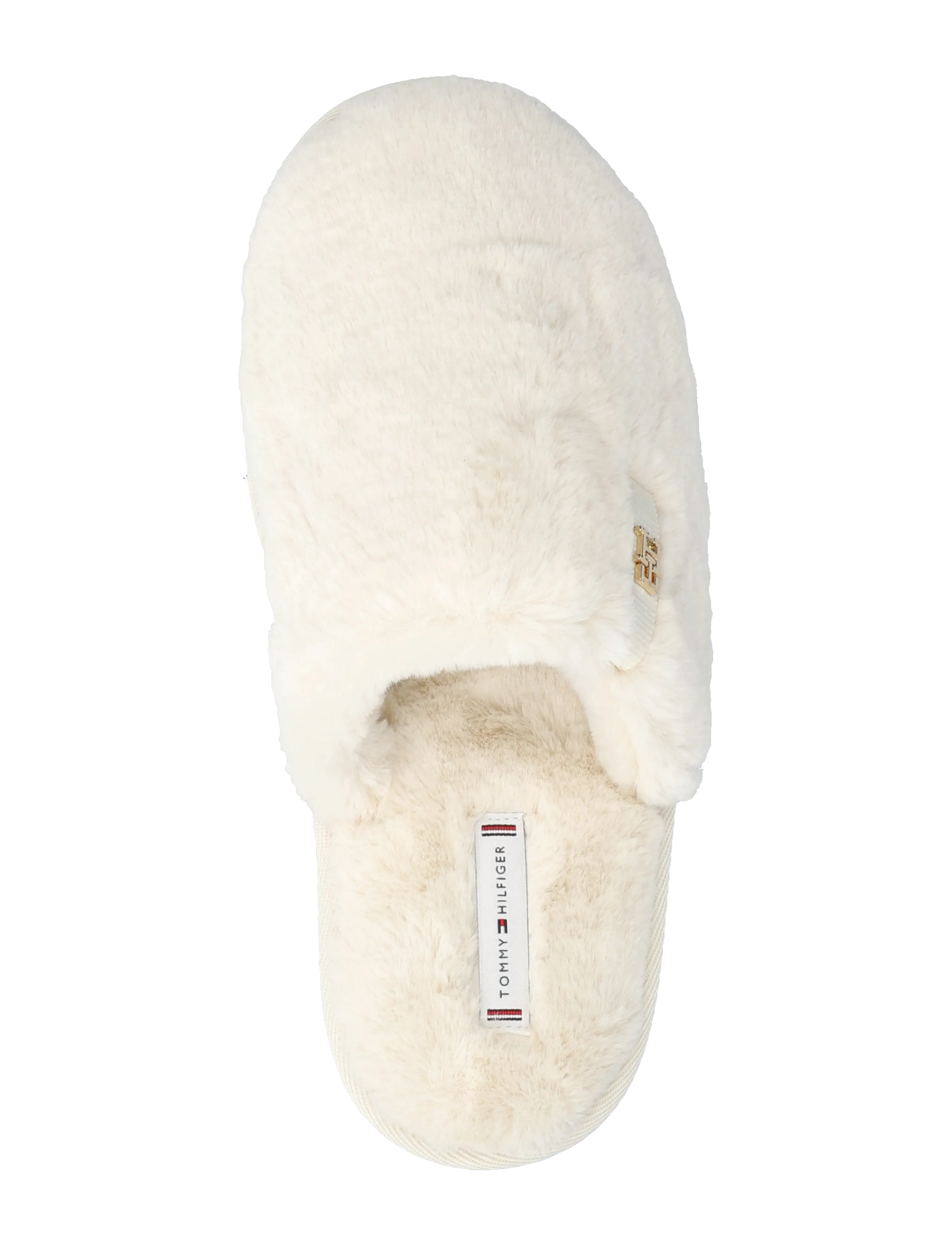 Tommy Hilfiger - TH FAUX FUR HOUSE SHOE - ancient white - 3