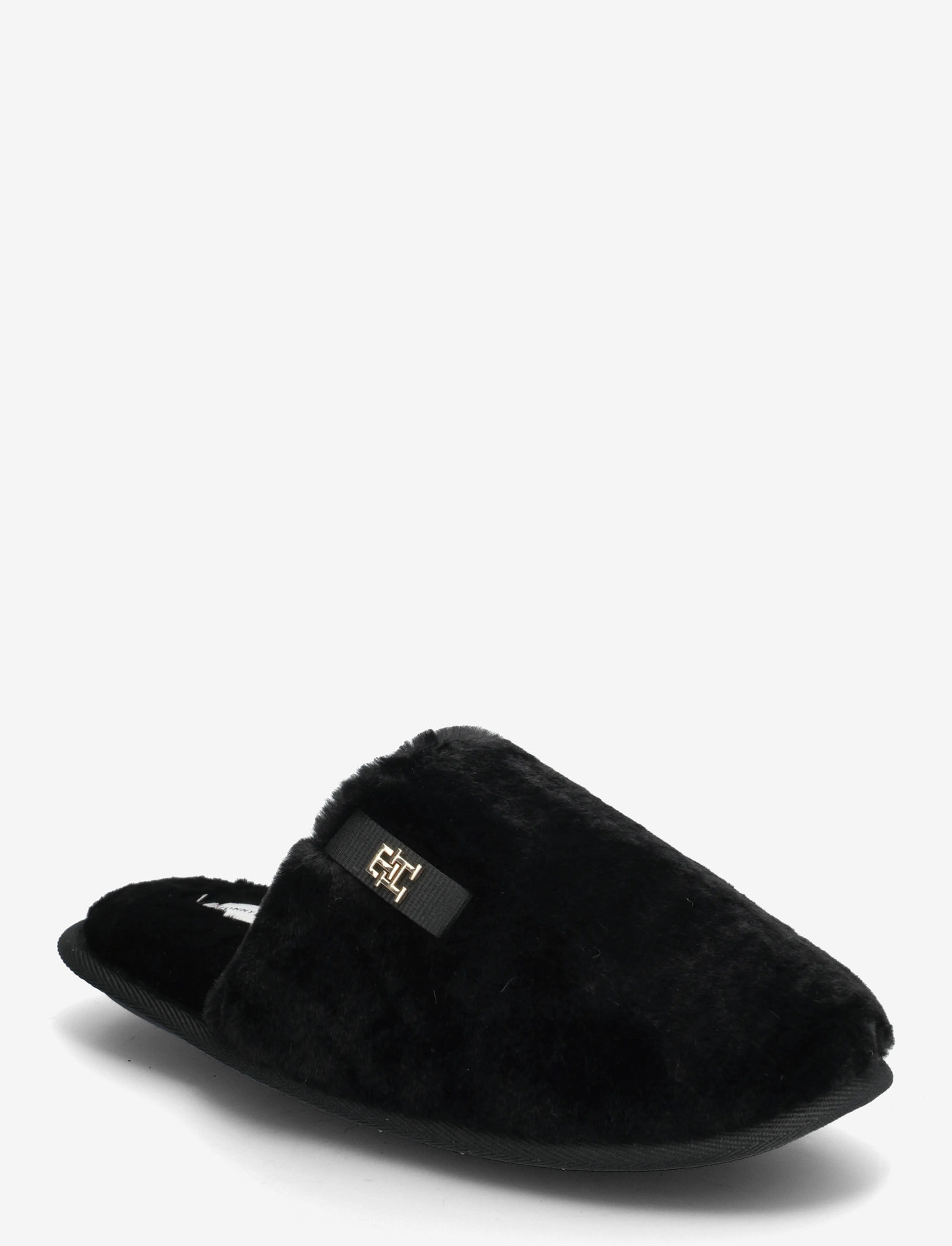 Tommy Hilfiger - TH FAUX FUR HOUSE SHOE - alltags-style - black - 0