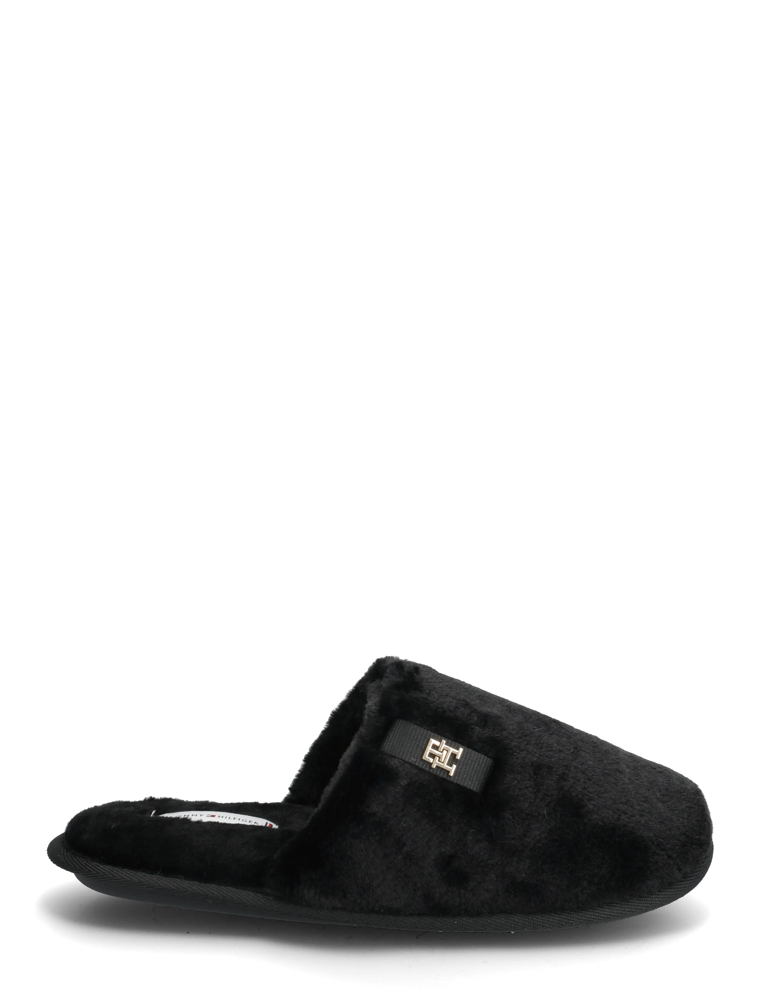 Tommy Hilfiger - TH FAUX FUR HOUSE SHOE - Šlepetės - black - 1