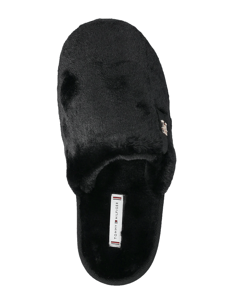 Tommy Hilfiger - TH FAUX FUR HOUSE SHOE - hausschuhe - black - 3