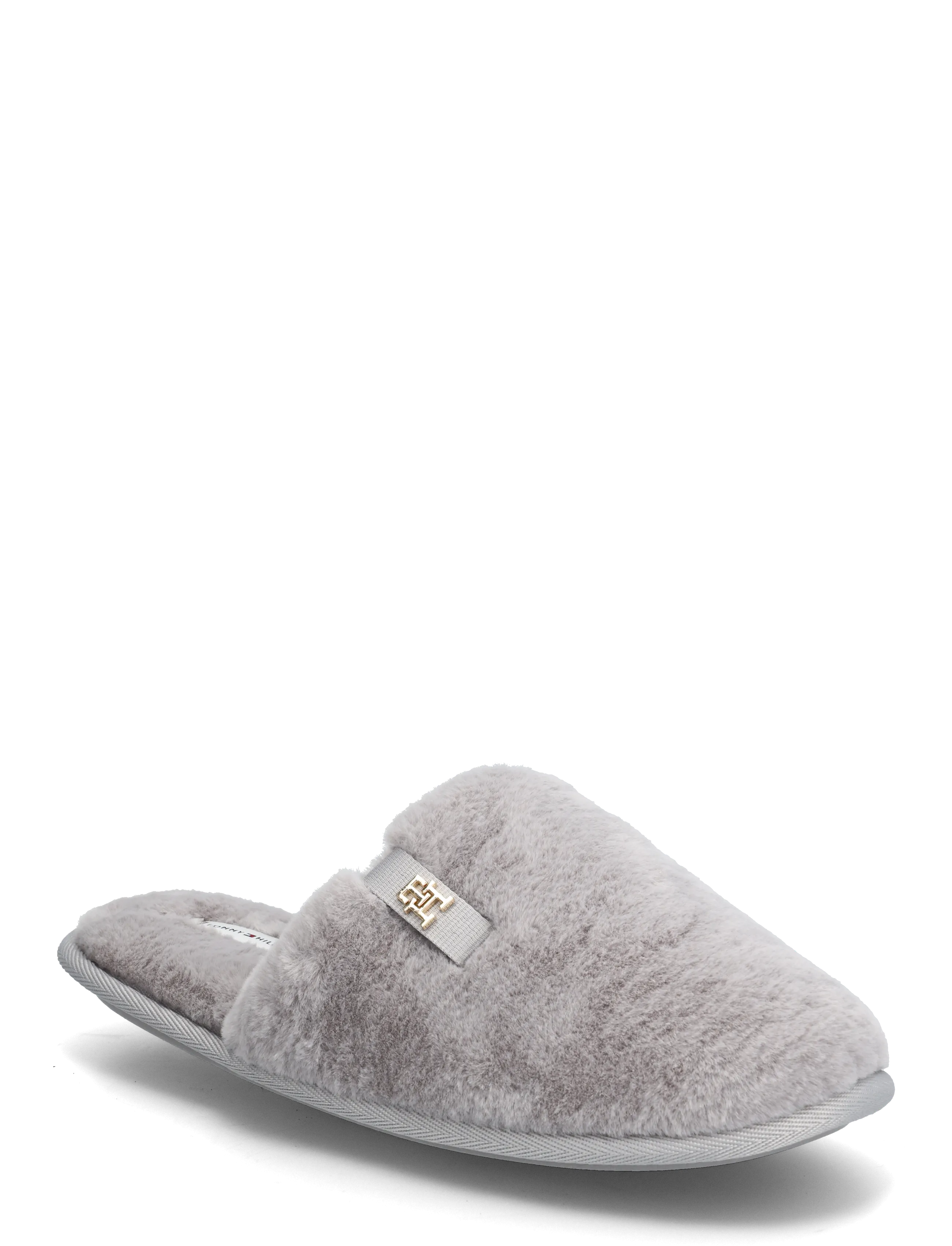 Tommy Hilfiger TH FAUX FUR HOUSE SHOE - Hausschuhe - LILAC DUSK / grey