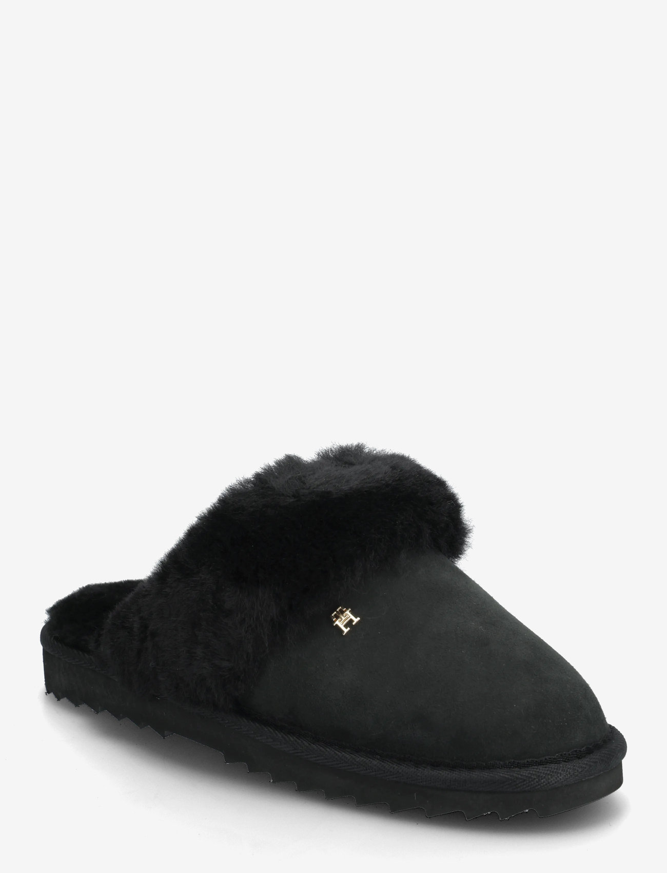 Tommy Hilfiger - TH SHEARLING HOUSE SHOE - hverdags stil - black - 0